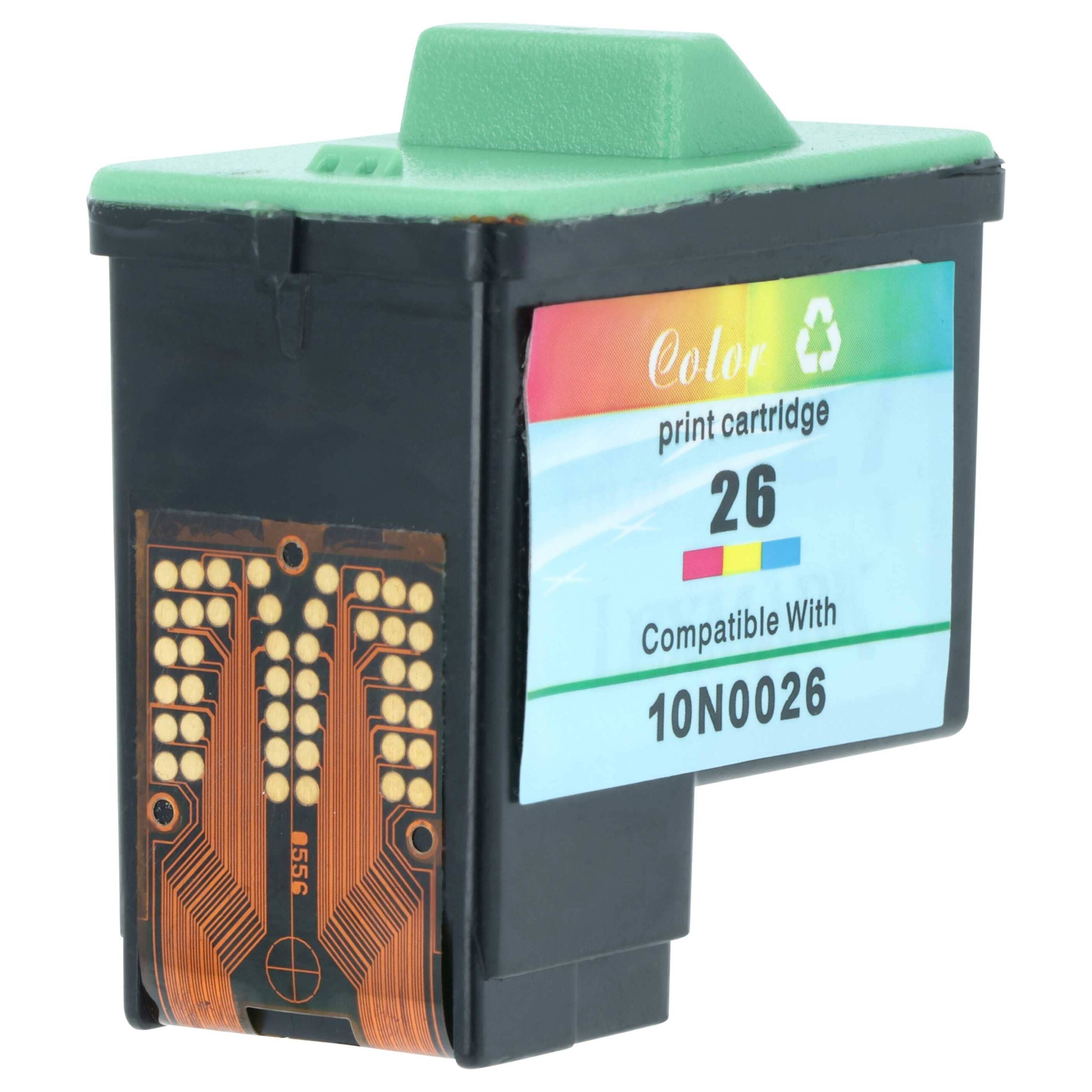 Cartucho de Tinta Tricolor para Lexmark 10N0026 - vhbw Reabastecido 12 ml