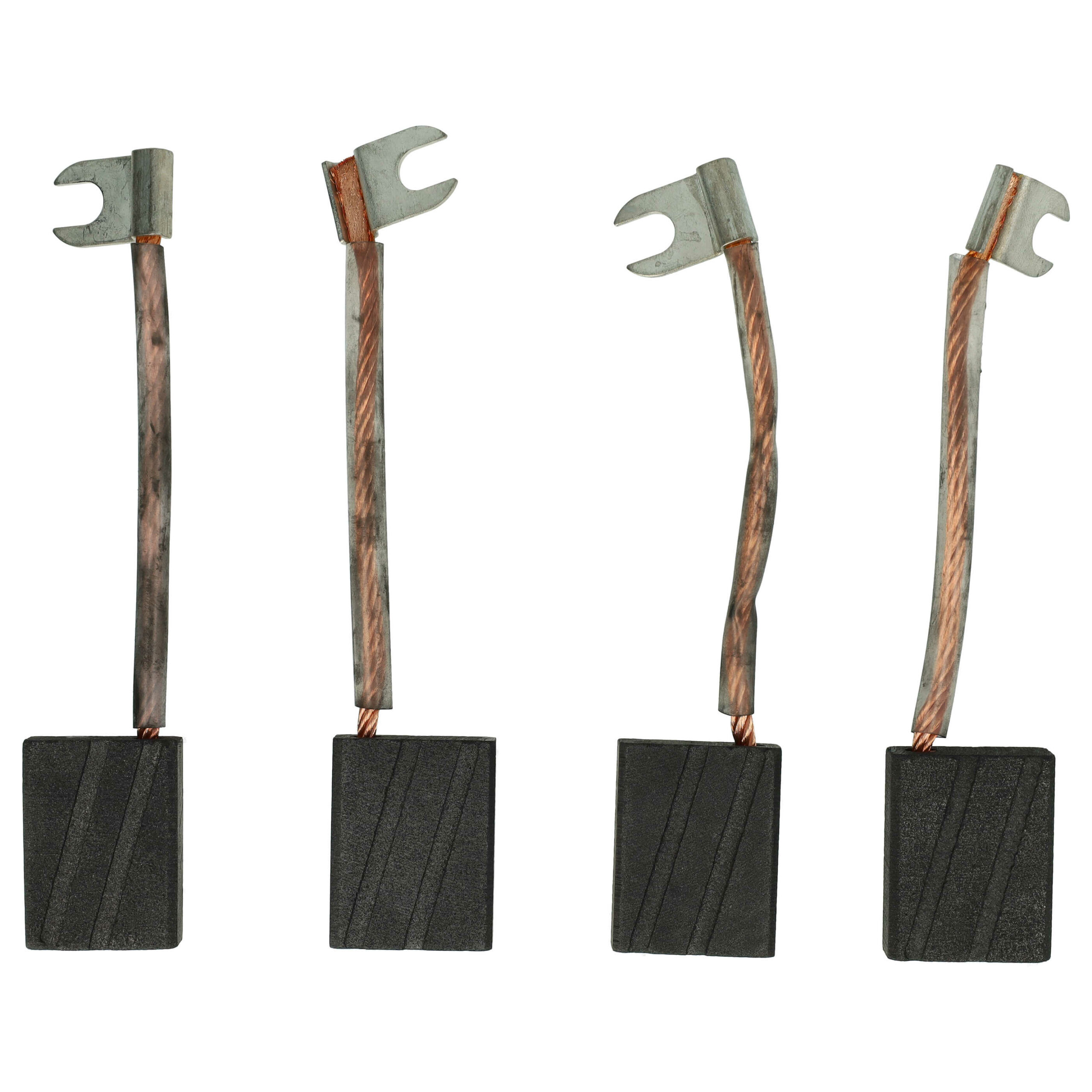 4 Escovas de Carvão vhbw Compatível com Asein 3708 para Ferramentas Elétricas - 31,5 x 24,9 x 12,2 mm - Image 2