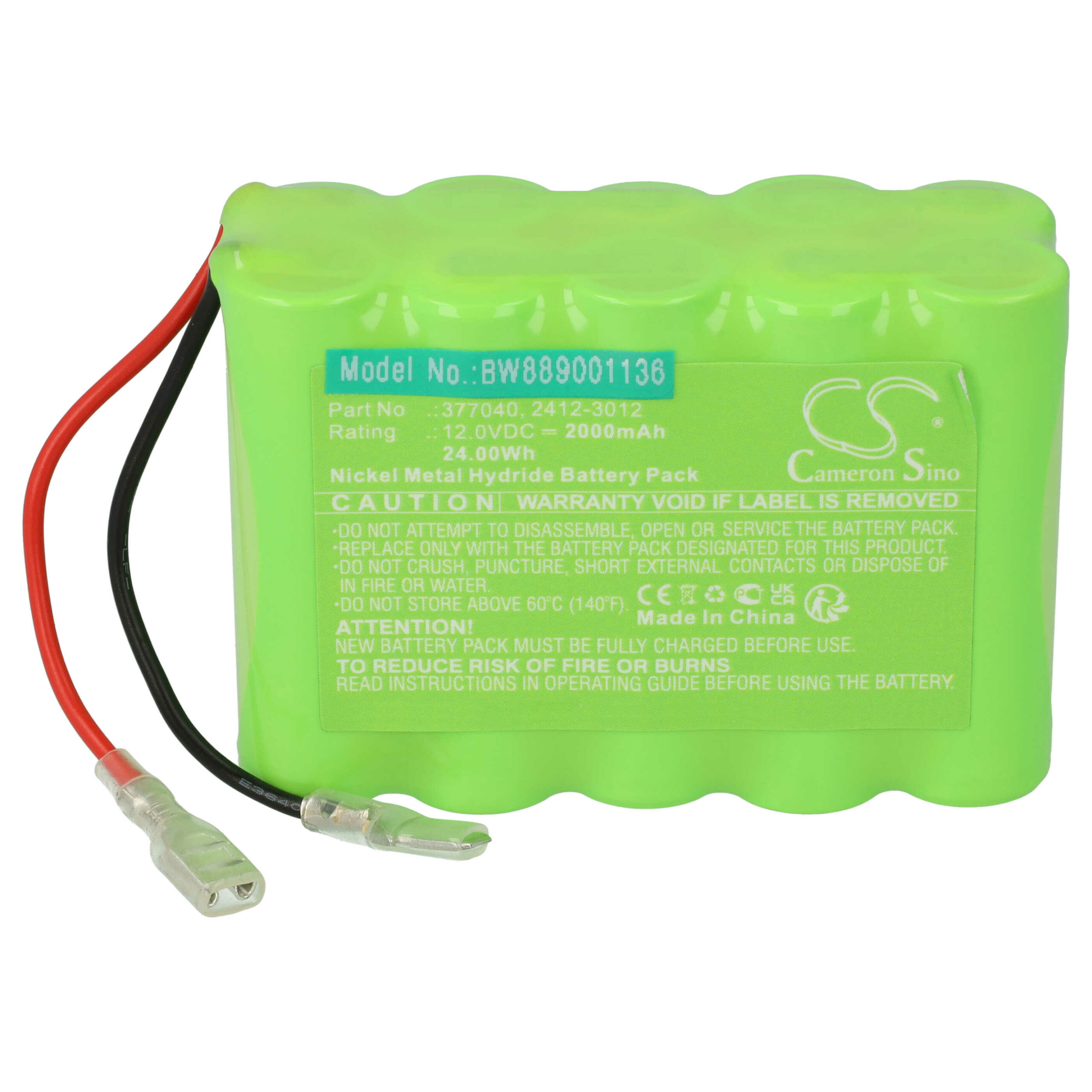 Bateria vhbw para Persianas Roto 2412-3012 - 2000 mAh 12 V NiMH