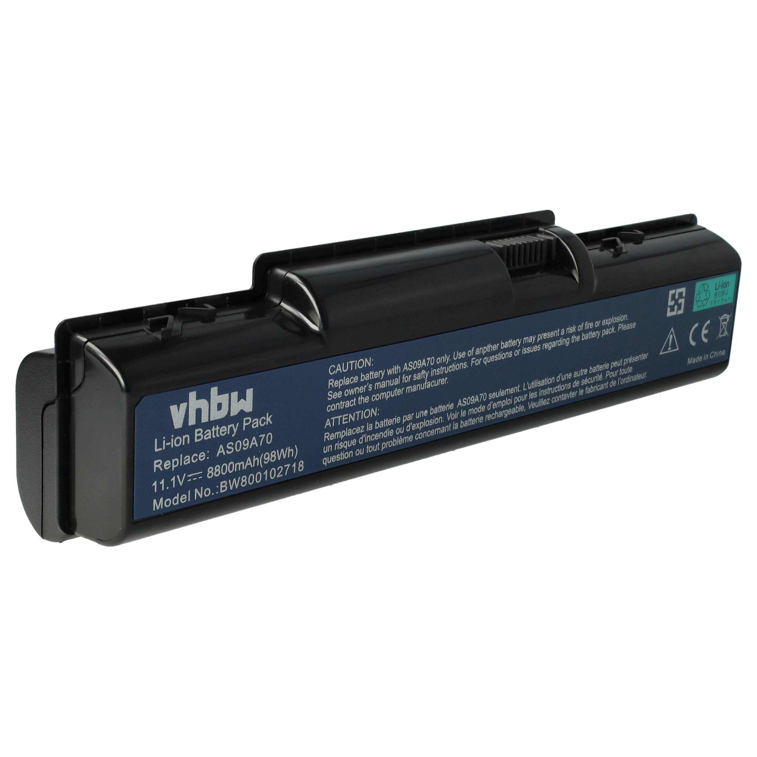 Bateria vhbw para Acer Notebook 8800 mAh 11.1 V Li-Ion - Compatível AS09A31, AS09A51, AS09A41, AS09A36, AS09A56 - Image 3