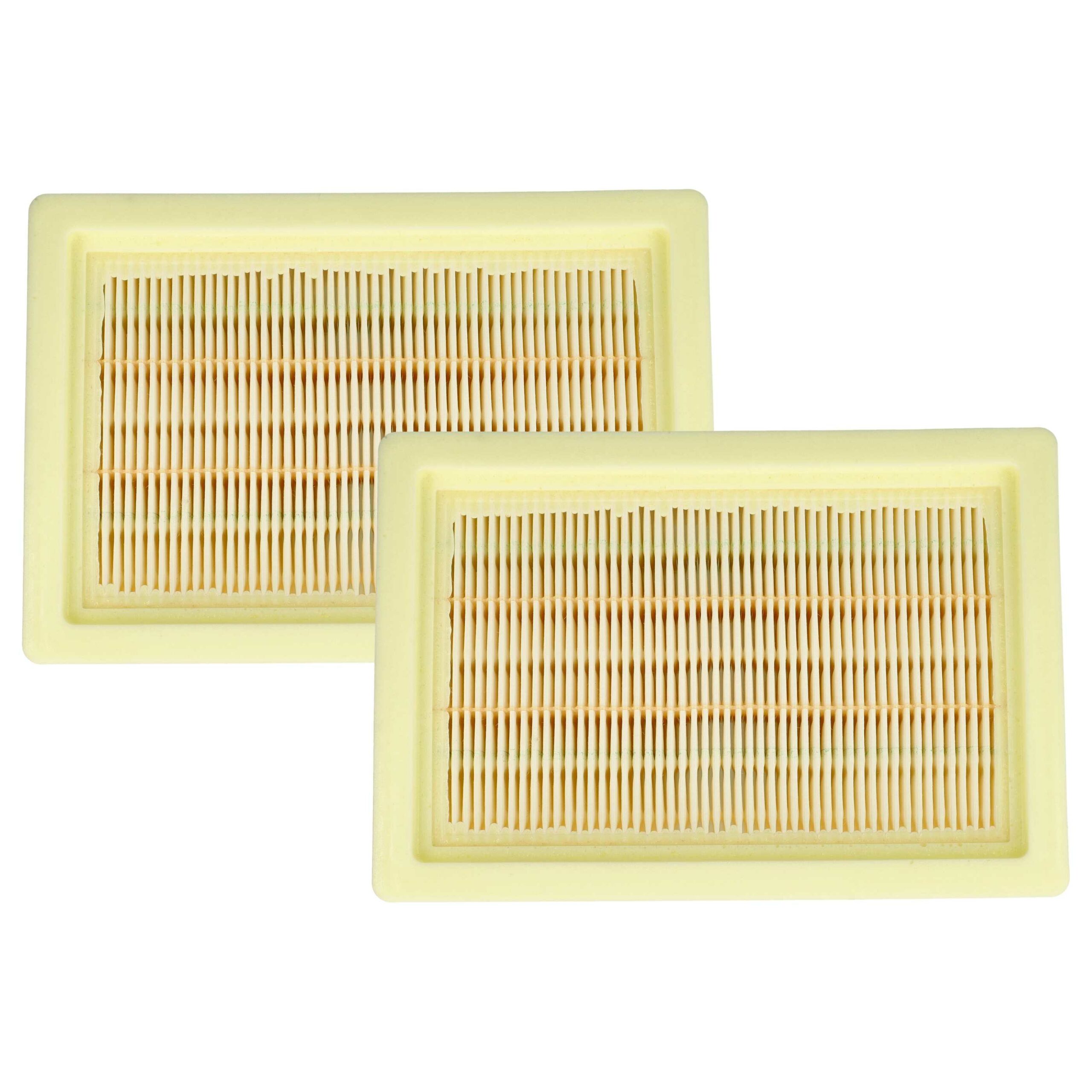 2x Filtro de Substituição vhbw para Aspirador Metabo 630175000, Classe HEPA 13