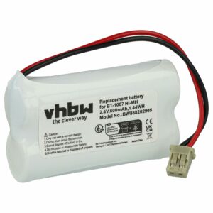 Bateria vhbw para Telefone Fixo GP Memorex BP-904, BT-904 - 600 mAh 2.4 V NiMH
