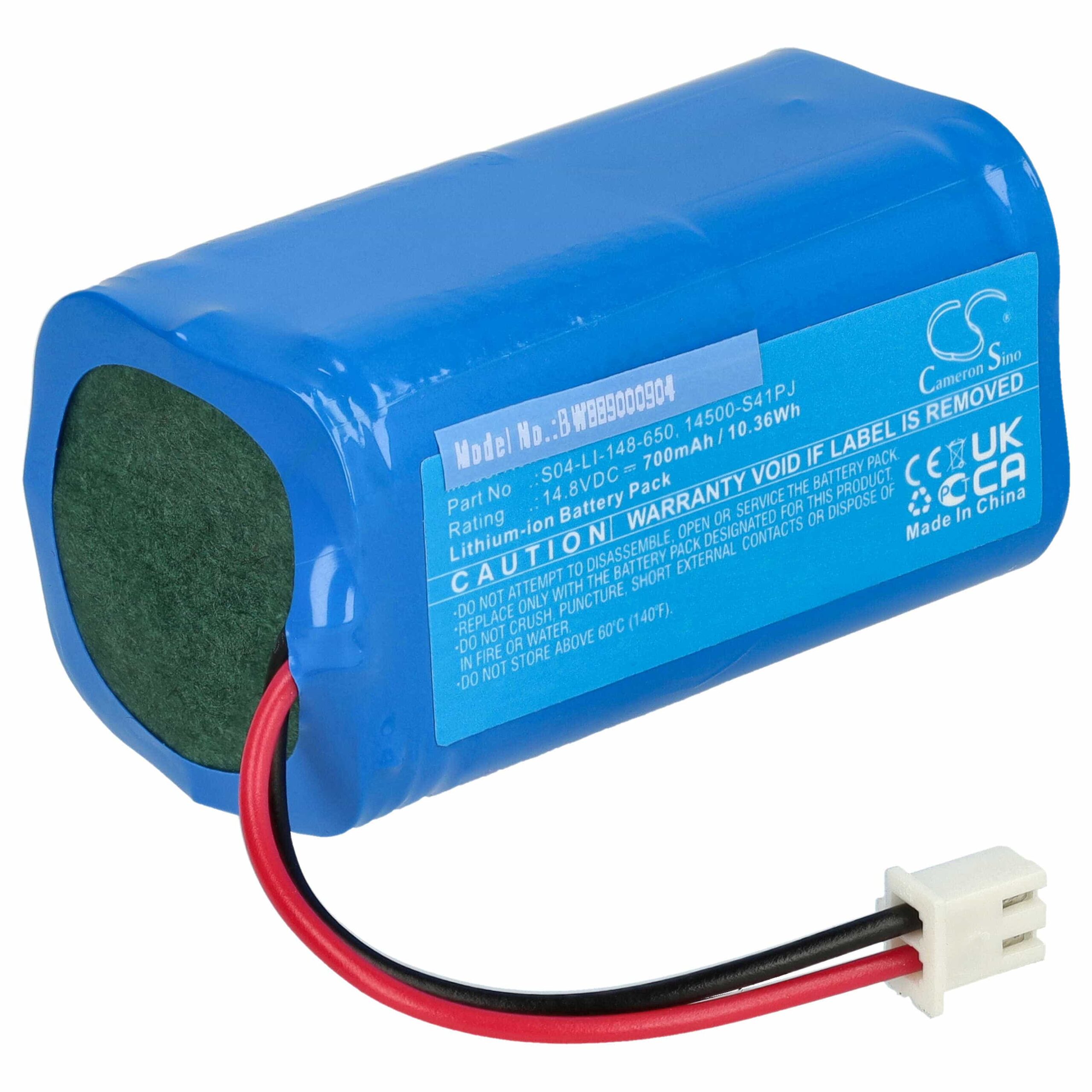 Bateria vhbw para Ecovacs 700mAh, 14.8V, Li-Ion — Substitui S04-LI-148-650, 201-1907-0302, 201-2005-0022 - Image 3
