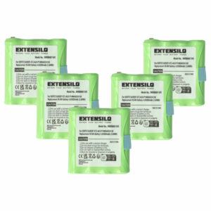 Pack 5x Baterias EXTENSILO para Rádios Midland - 800 mAh 4.8V NiMH (KEBT072A, BATT4R)
