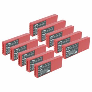 10x Baterias de Substituição vhbw para Telecomando HBC BA210 - 2000 mAh