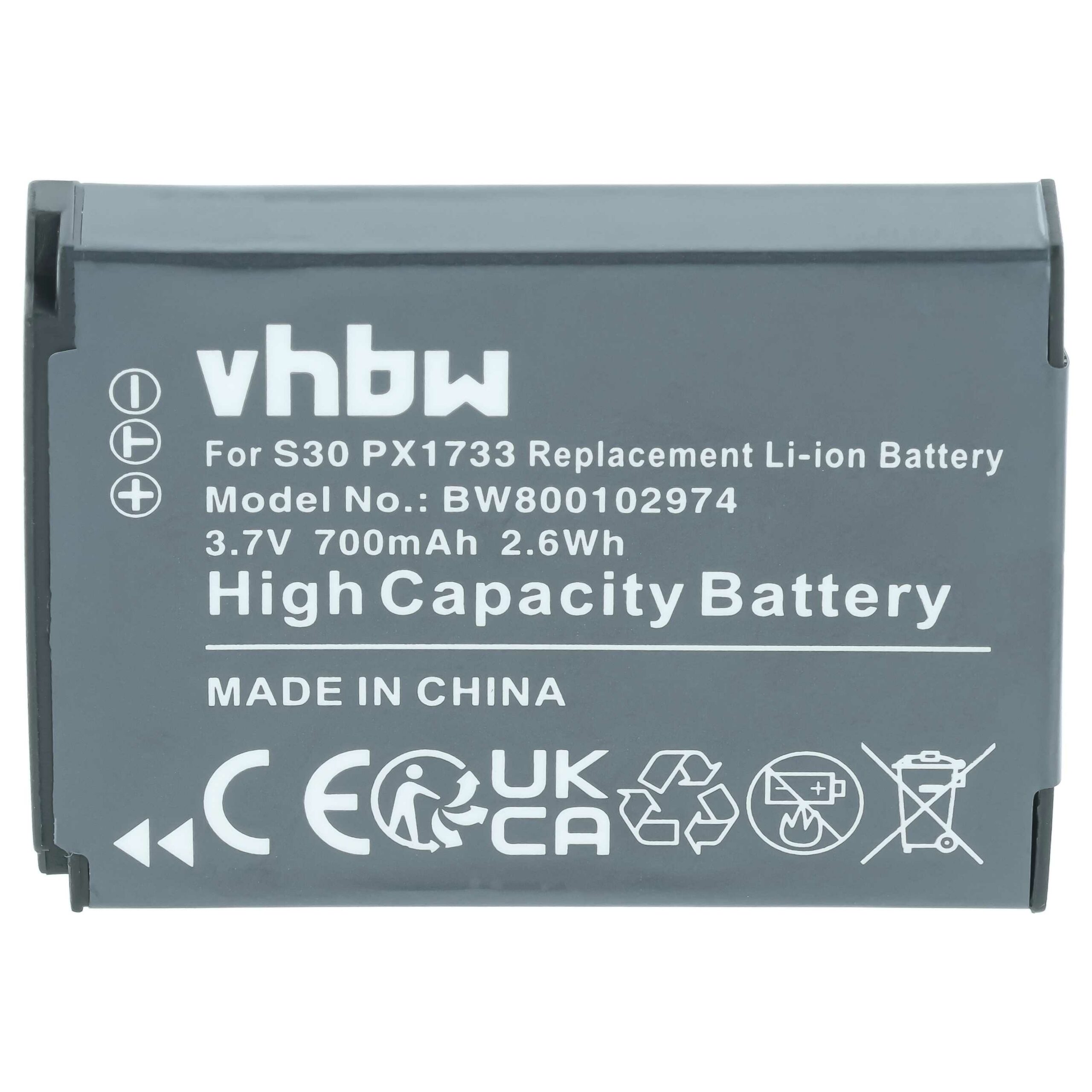 2x Bateria vhbw para Toshiba Camileo S30 700mAh - Image 3