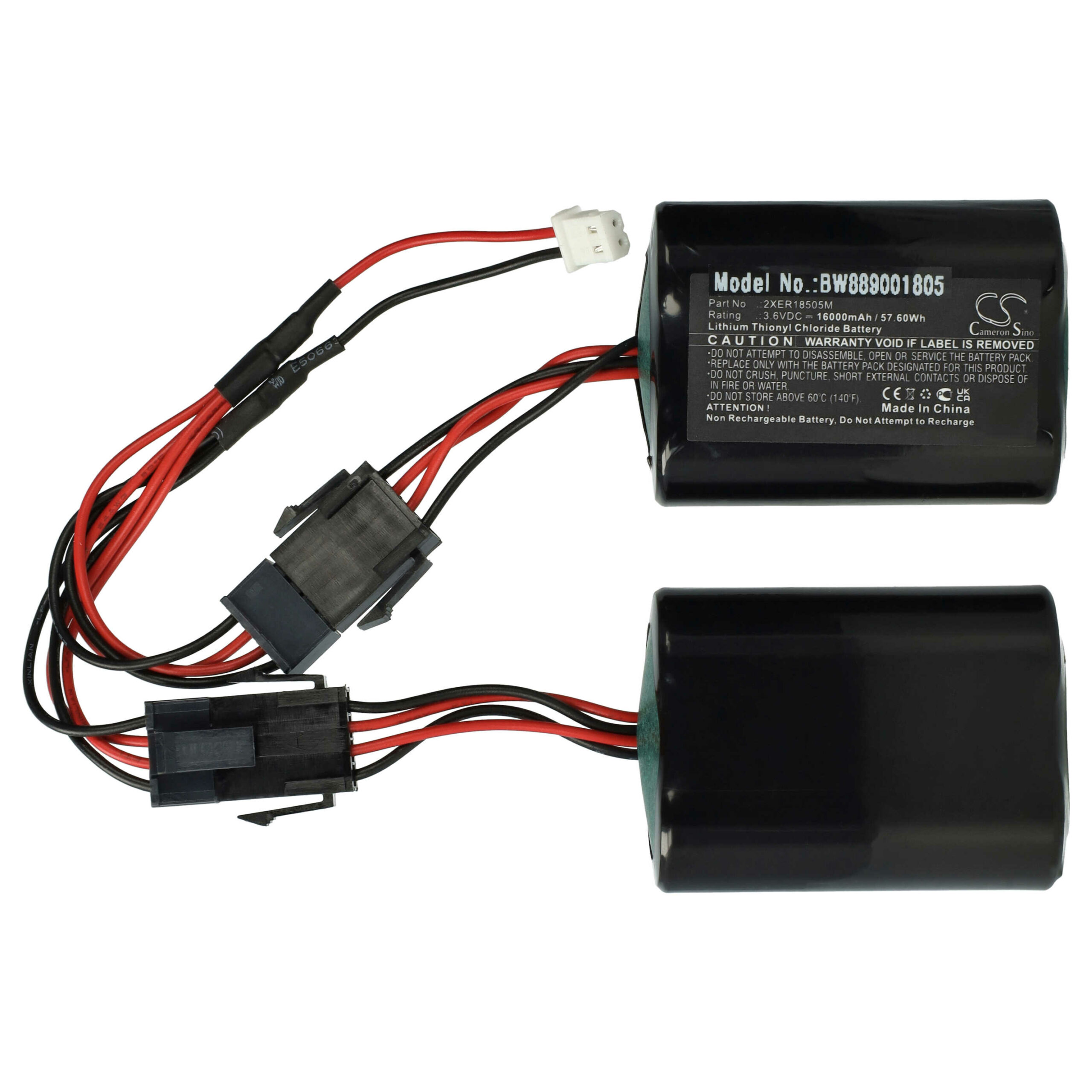 Bateria para Sistema de Alarme vhbw compatível com Fanso 103-304742 - 16000 mAh 3.6 V Li-SOCl2