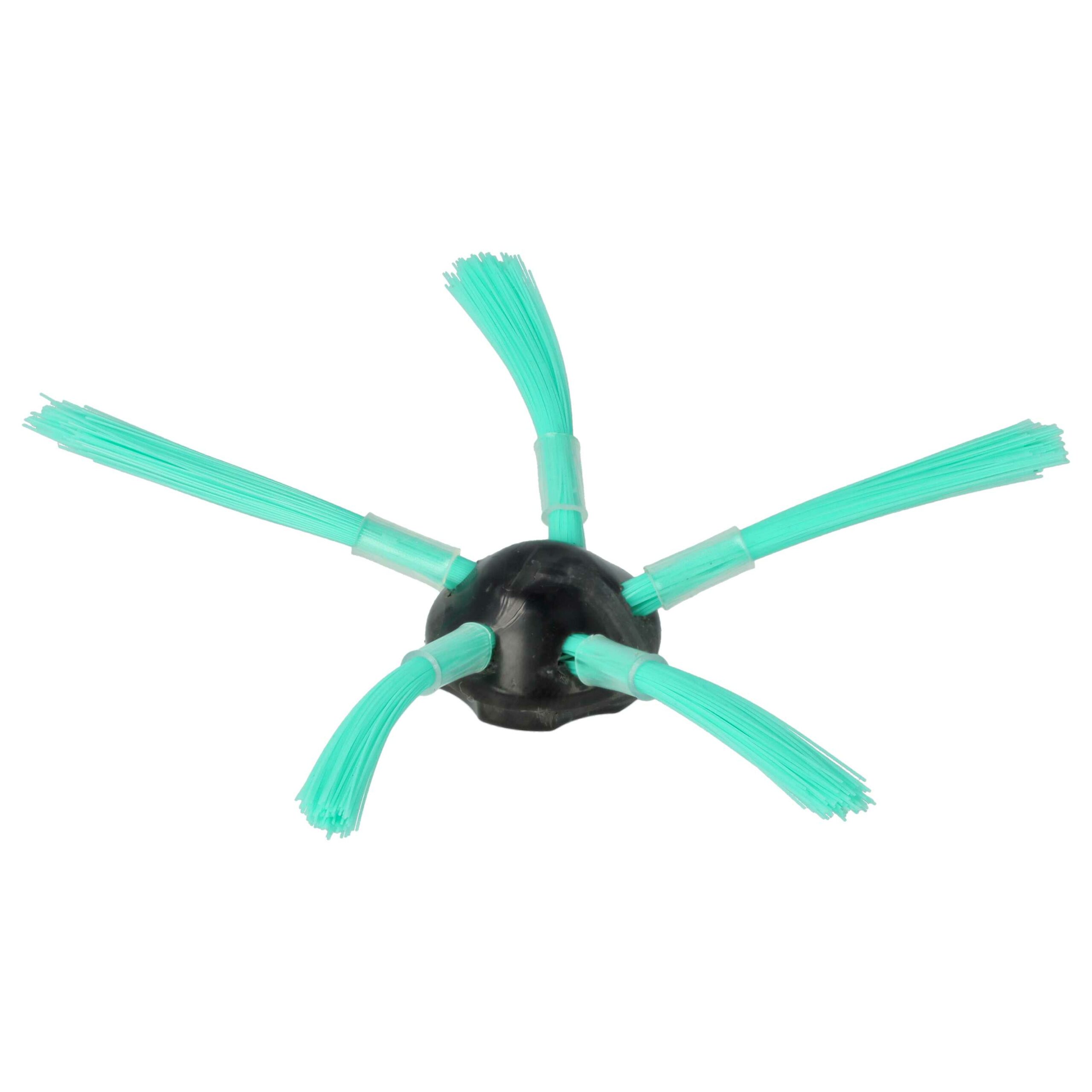 4 Escovas Laterais para Vorwerk Kobold VR-300, VR-7 - 5 Braços, Preto e Verde - Image 3