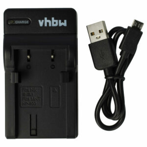 Carregador USB-C com Cabo para Baterias Nikon, Minolta e Câmaras Digitais - 0.5 A vhbw