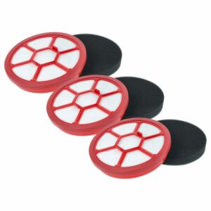 3x Filtros para Aspirador Dirt Devil Infinity Rebel, 15,3 x 15,3 cm - vhbw