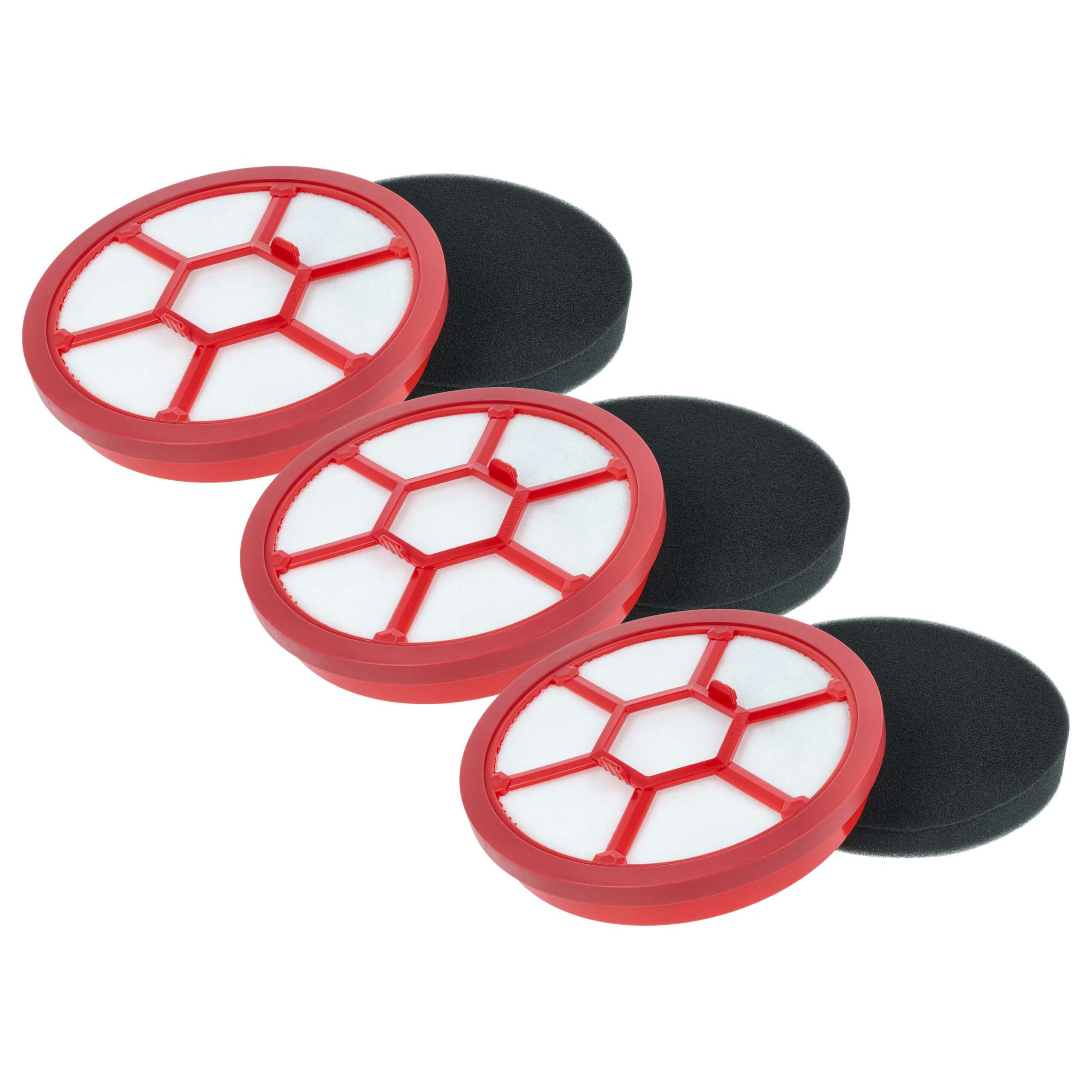 3x Filtros para Aspirador Dirt Devil Infinity Rebel, 15,3 x 15,3 cm - vhbw