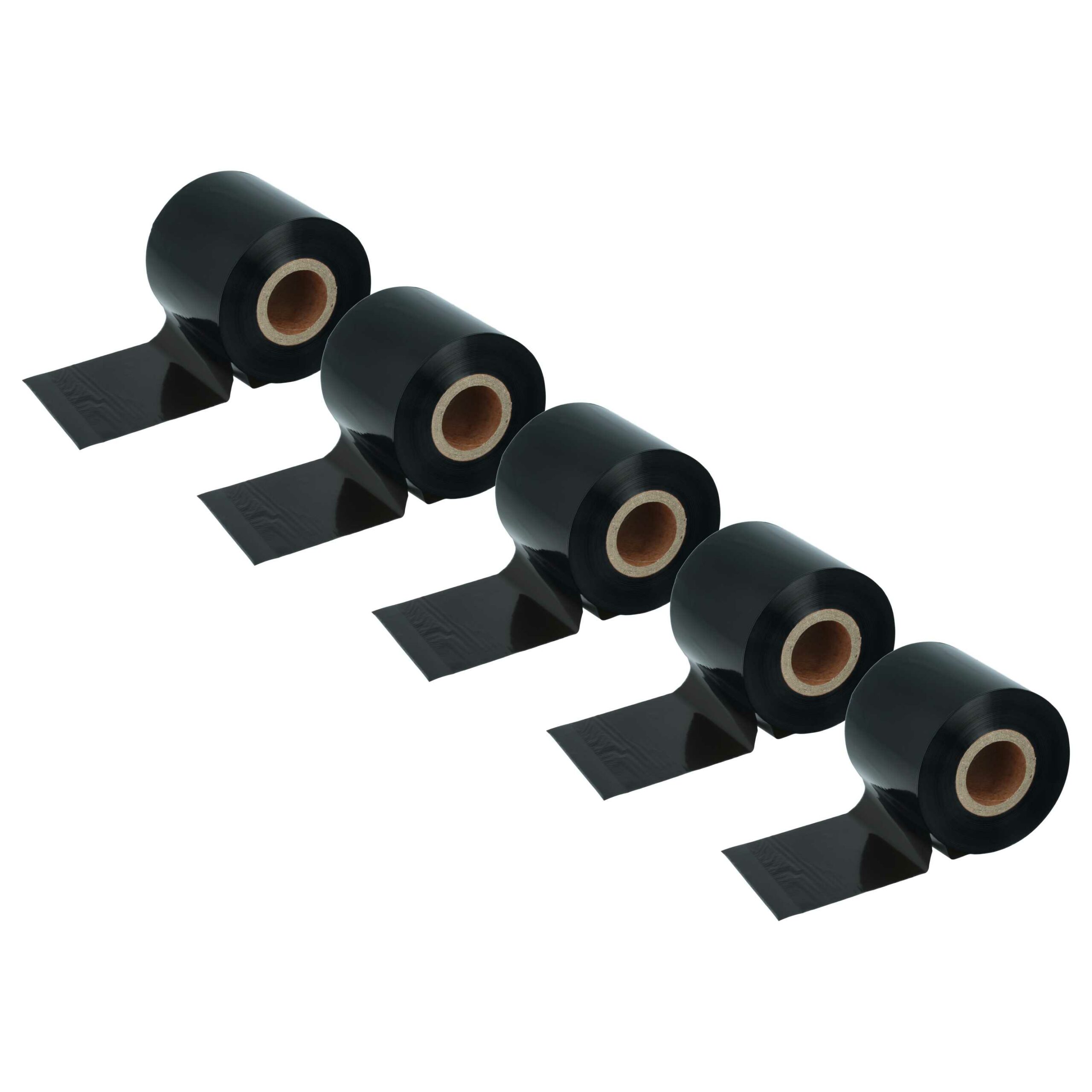 5x Rolo de Ribbon de Transferência Térmica para Godex, Printronix, TSC, Valentin - 60 mm x 300 m, Resina de Cera