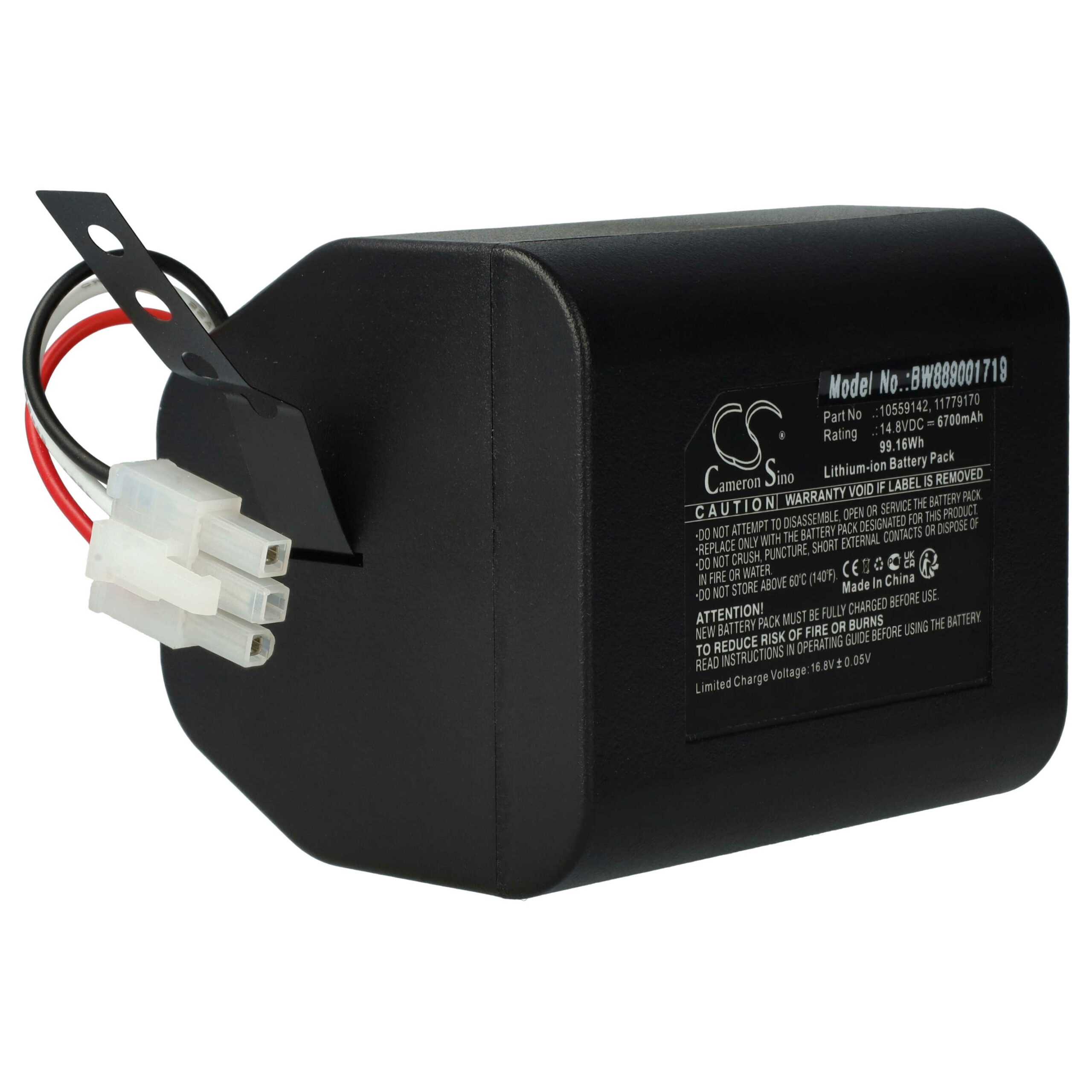 Bateria vhbw para Miele 6700mAh 14.8V Li-Ion - Substitui 11779170, 10559142 - Image 3