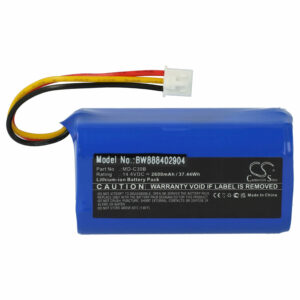 Bateria vhbw compatível com Arcelik 0312241297, 9178062888, C00915418 para Grundig, Blaupunkt, Beko e outros - 2600mAh, 14.4V, Li-Ion