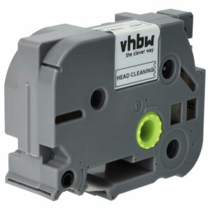 Fita de Limpeza de Cabeça de Impressão vhbw compatível com Brother TZE-CL5, TZECL5 - 2,5 m x 24 mm