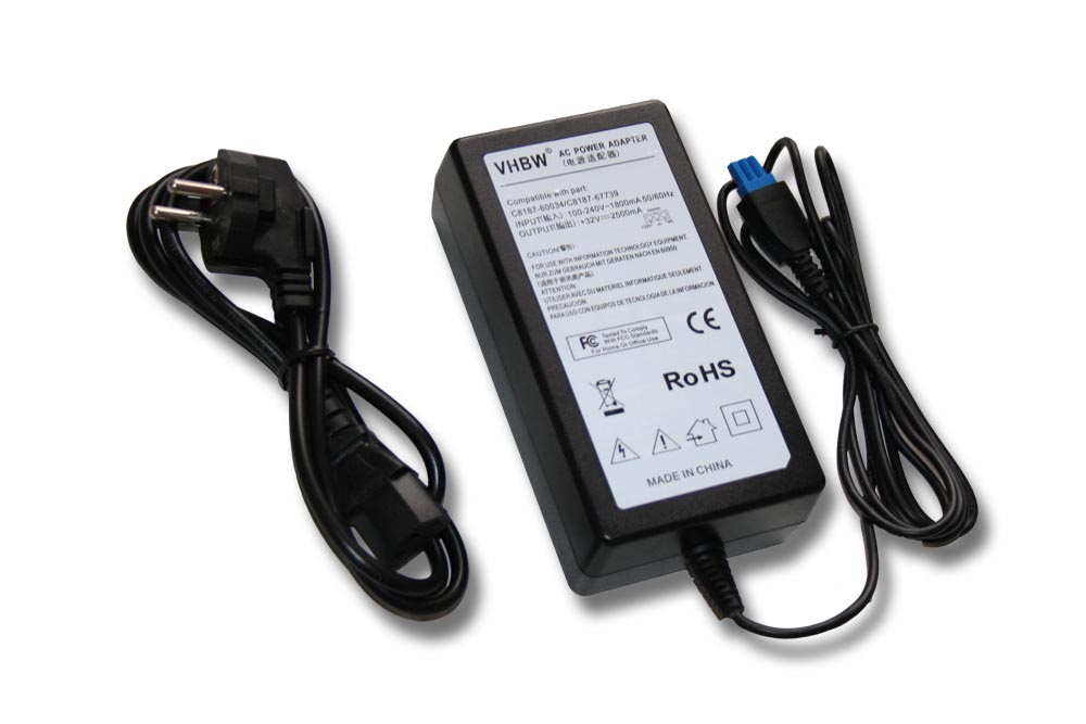 Adaptador de Alimentação para Impressoras HP vhbw - Substitui 0957-2093, C8187-67339, C8187-60034