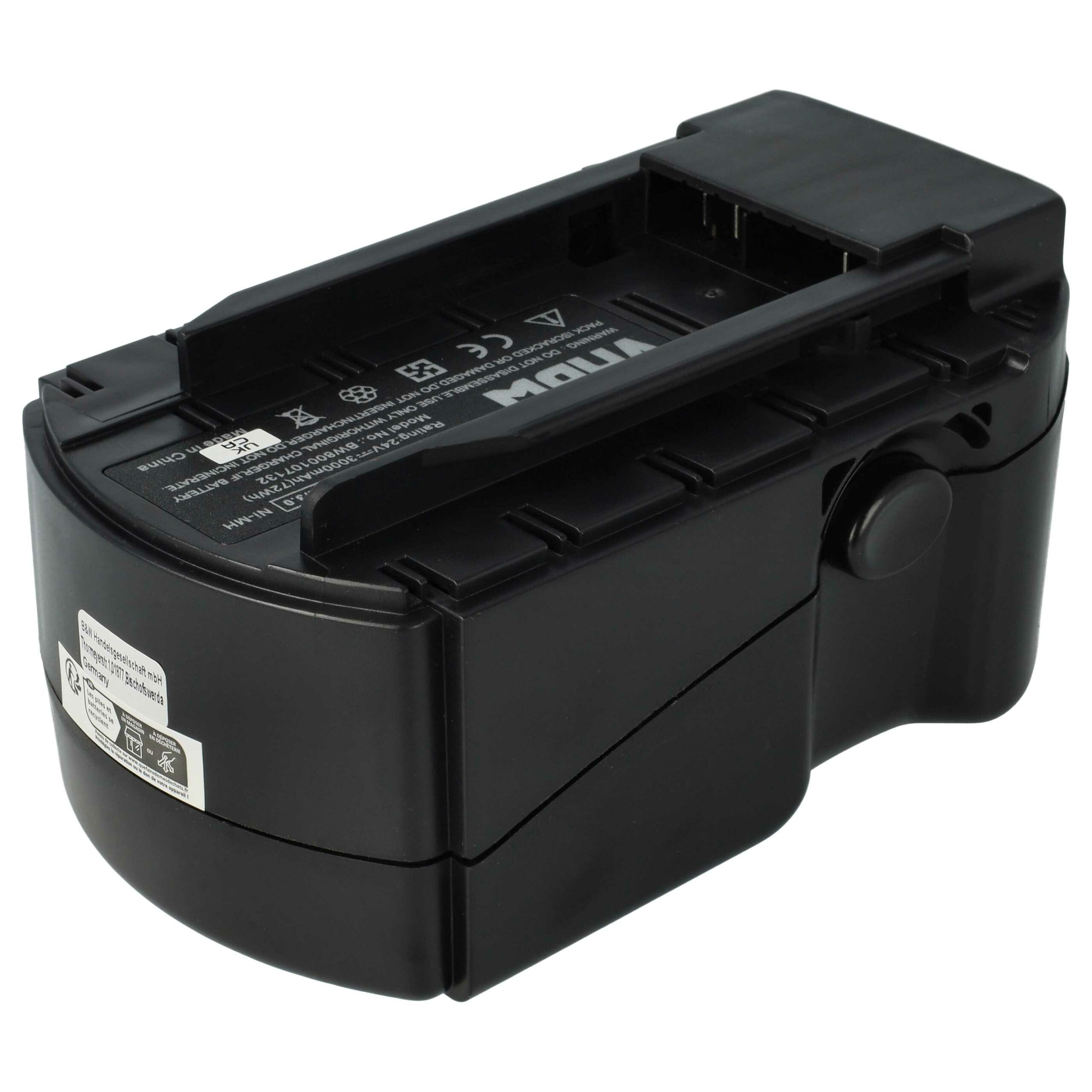 Bateria vhbw para Hilti B 24/2.0, B 24/3.0 - 3000 mAh, 24 V, NiMH