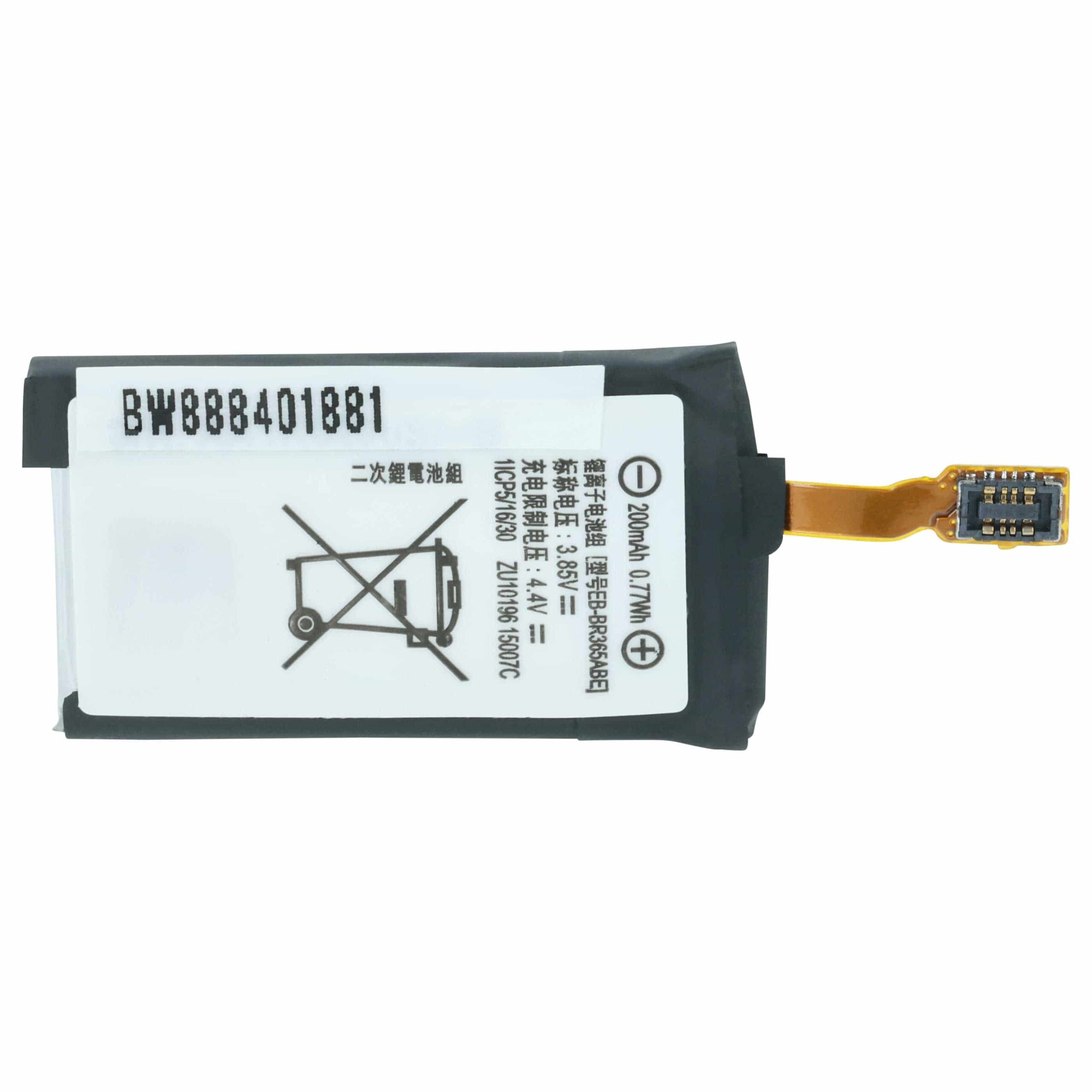Bateria de Substituição vhbw para Samsung Smartwatch GH43-04770A, EB-BR365ABE - 200 mAh 3.85 V Li-polímero - Image 4
