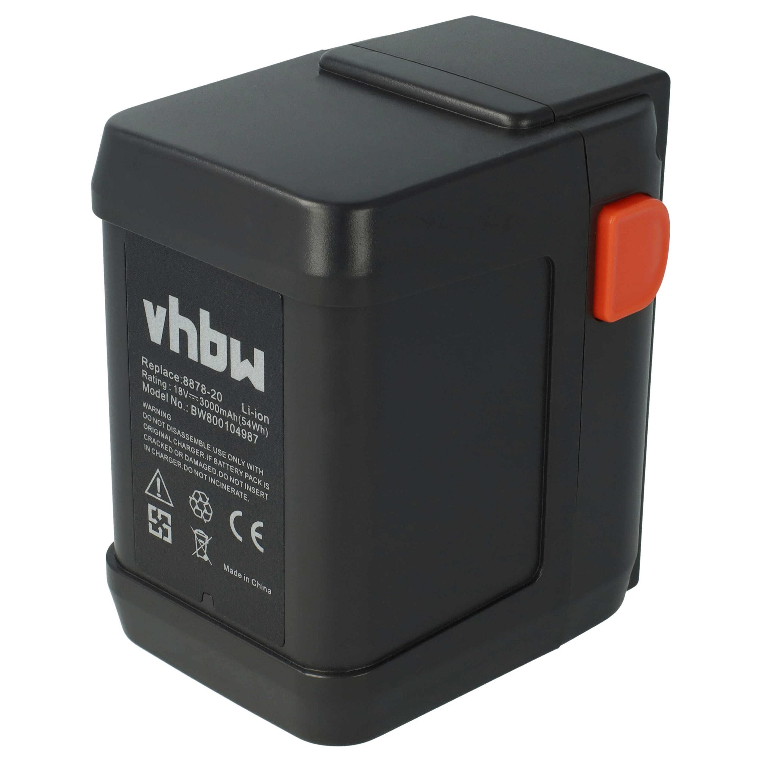 Bateria vhbw 3000 mAh 18 V Li-Ion para Gardena 8835 (compatível com modelos 4078500887809, 8835-20, 8835-U, 8835-00.701.00)