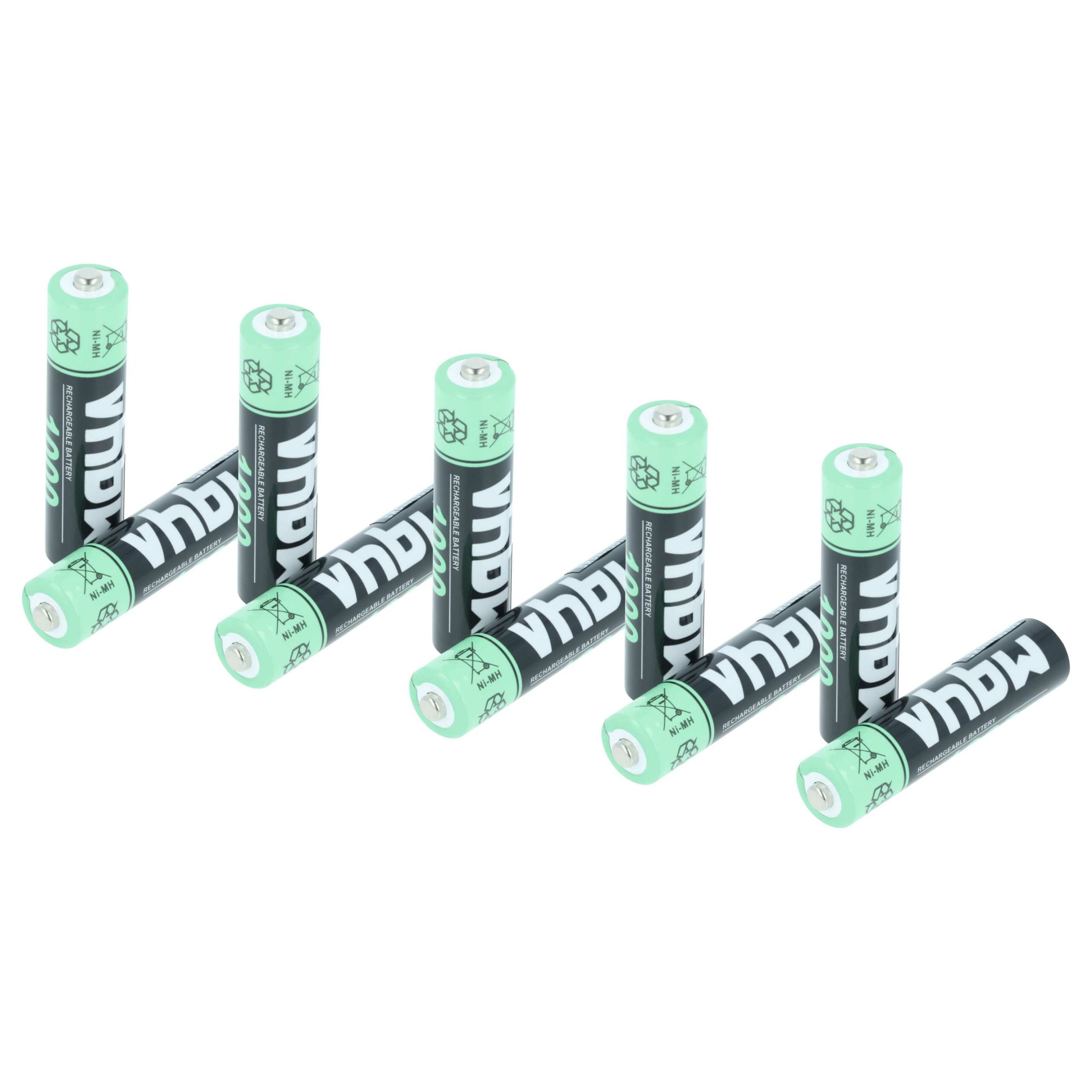 Bateria AAA 1000 mAh NiMH vhbw - Pack de 10 unidades (Philips, Sennheiser, Logitech, Gigaset e mais)