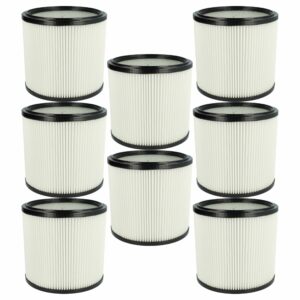 8x Cartucho de Filtro de Substituição vhbw para Aspiradores Starmix 413525, 4011240413525