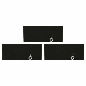 3x Filtros de Espuma vhbw para Aspirador Bosch - Substituição 4242001238839, 17000301