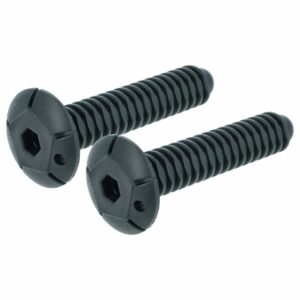 2x Pés ajustáveis para Máquina de Lavar Louça vhbw - Compatível Ariston C00340804 - 11 cm, Preto
