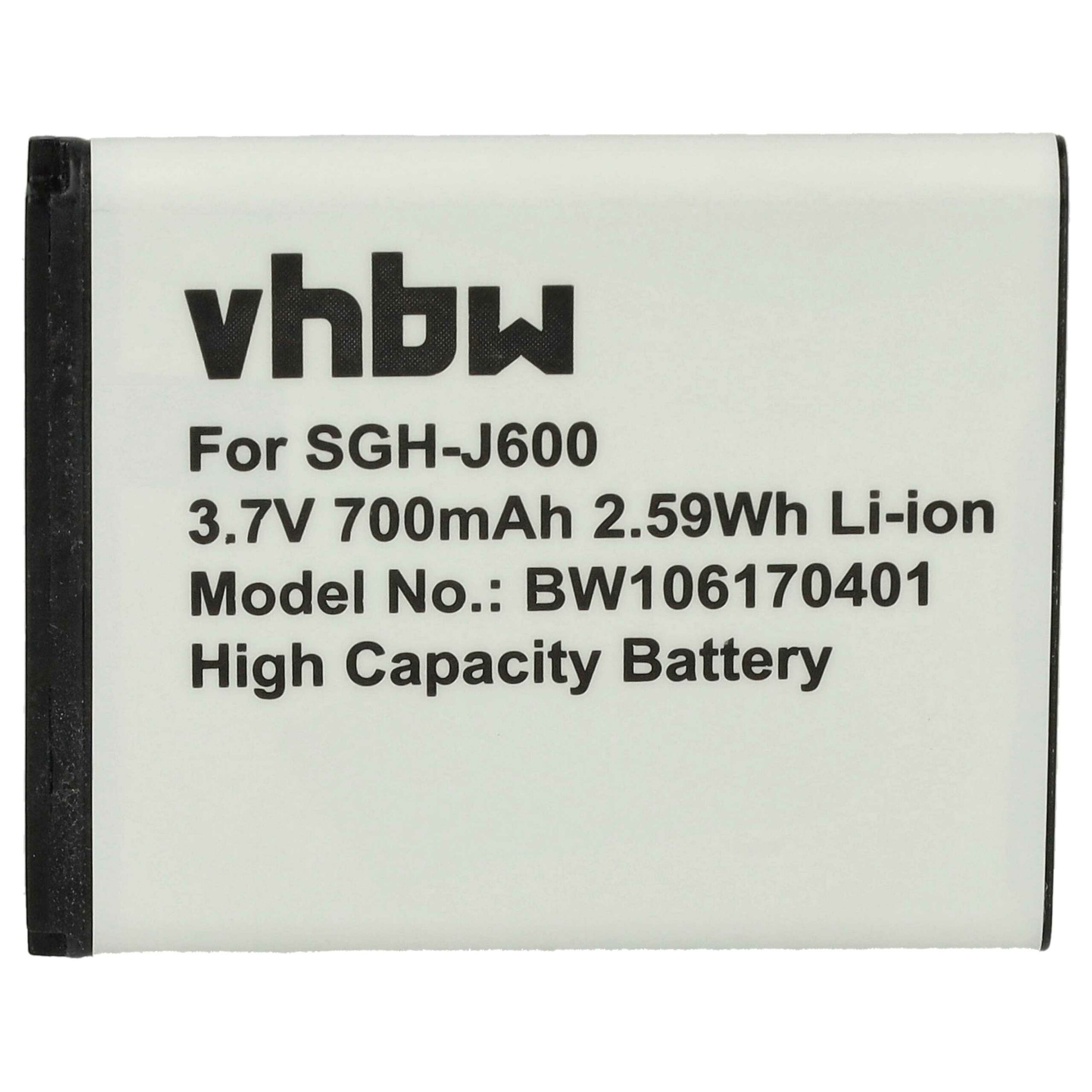 Bateria para Telemóvel Samsung AB483640BU, AB483640BE - 700 mAh 3.7 V Li-Ion vhbw - Image 3