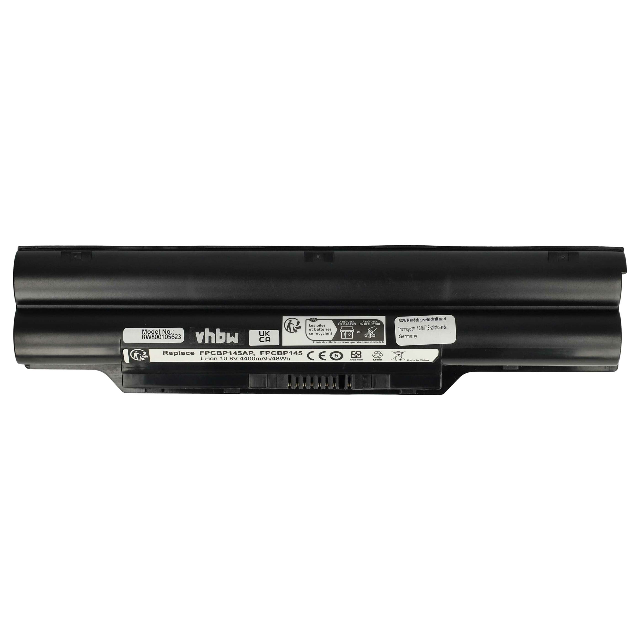 Bateria para Notebook Fujitsu - vhbw 4400 mAh 10.8 V Li-Ion - Image 3