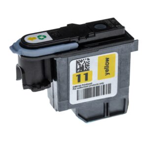 Cabeça de impressão vhbw para HP 11 C4813A - 8 ml, amarela, remanufaturada