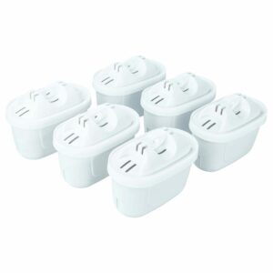 Pack de 6 Filtros para Jarras de Água - Compatível com Brita SIL010-12 e Philips