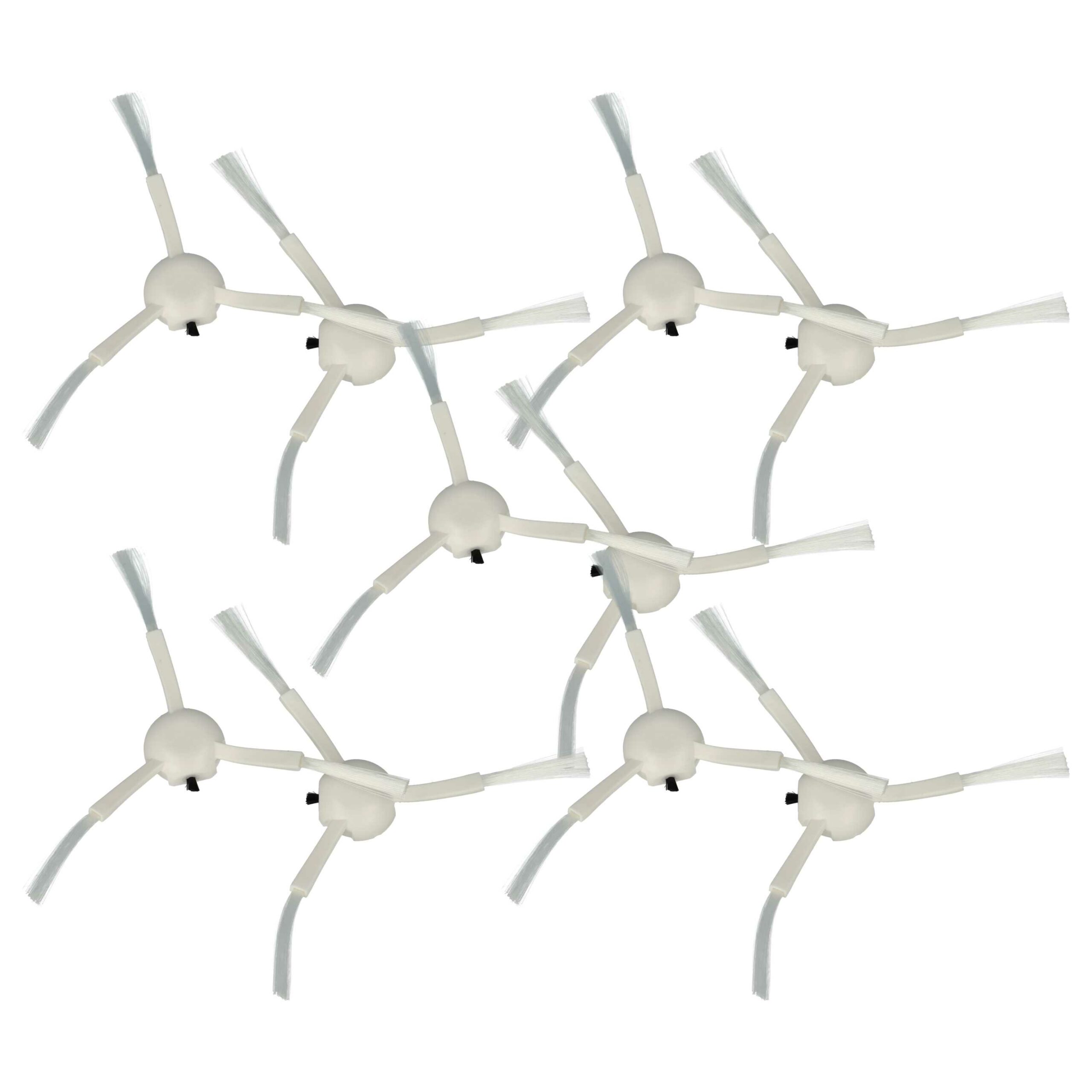 10x Escovas Laterais vhbw para Dreame 2839434, 20020100000446 - Aspirador Robot com 3 Braços, Brancas
