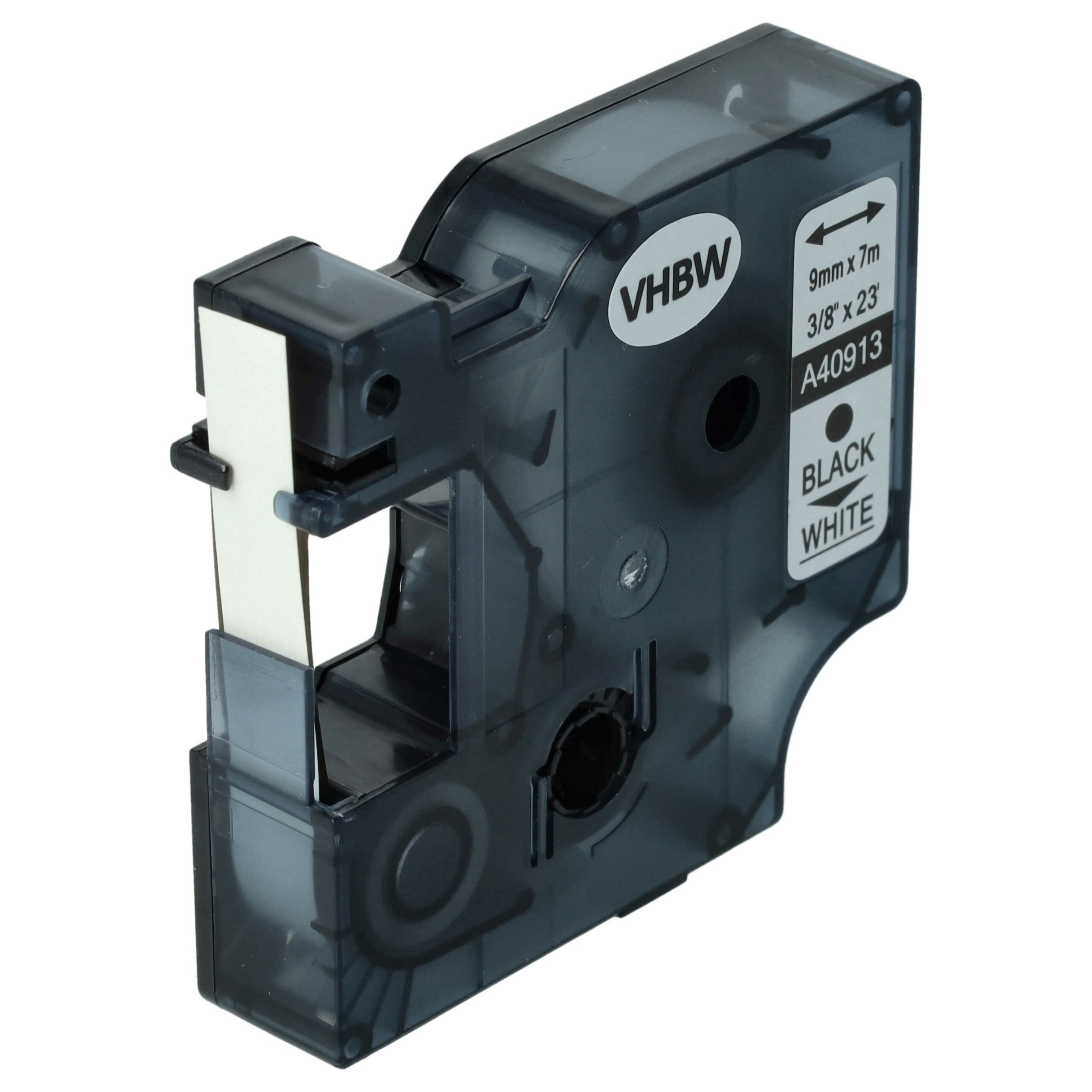 5x Fita de Etiquetas compatível Dymo S0720680, 40913, D1 - 9 mm Preto sobre Branco - Image 4
