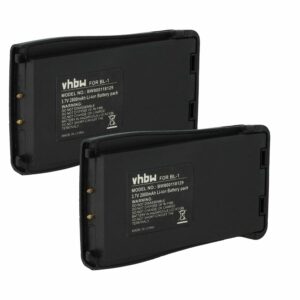 Pack de 2 Baterias vhbw BL-1 compatíveis com Baofeng/Retevis - 2800 mAh 3.7 V Li-Ion