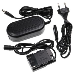 Fonte de Alimentação vhbw ACK-E6 para Câmaras Blackmagic e Canon + Acoplador DC - 2 m, 8 V 3.0 A