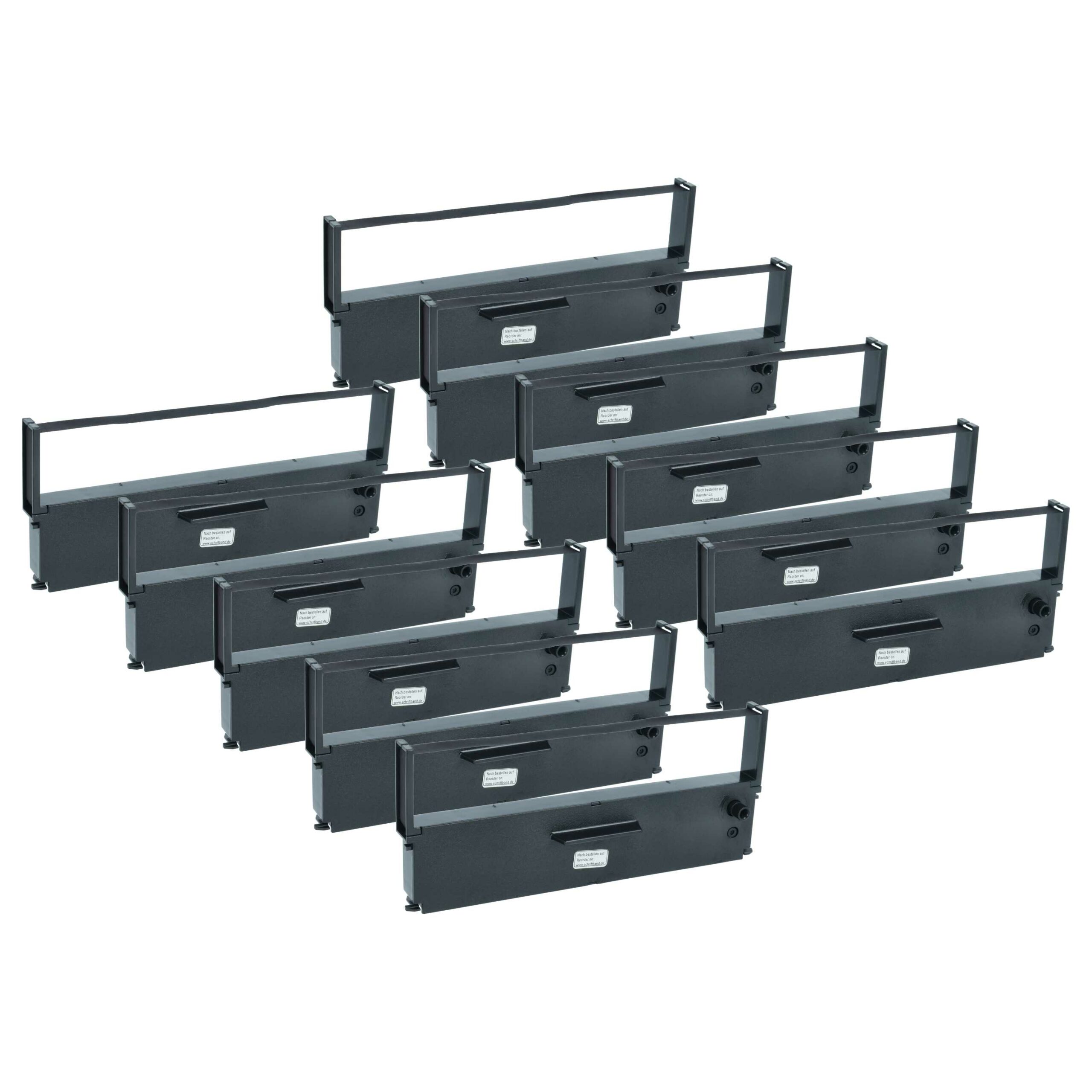 10x Fita de Tinta Compatível Epson C43S015231, C43S015369 para Impressoras Utax Matriz de Pontos e Talões - Preto