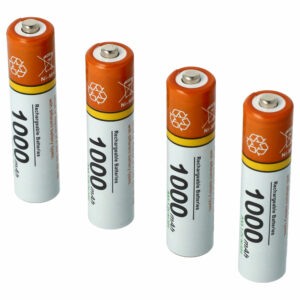 Conjunto de 4 Baterias vhbw para Telefones DECT Philips, Grundig, Sennheiser - 1000 mAh 1.2V NiMH