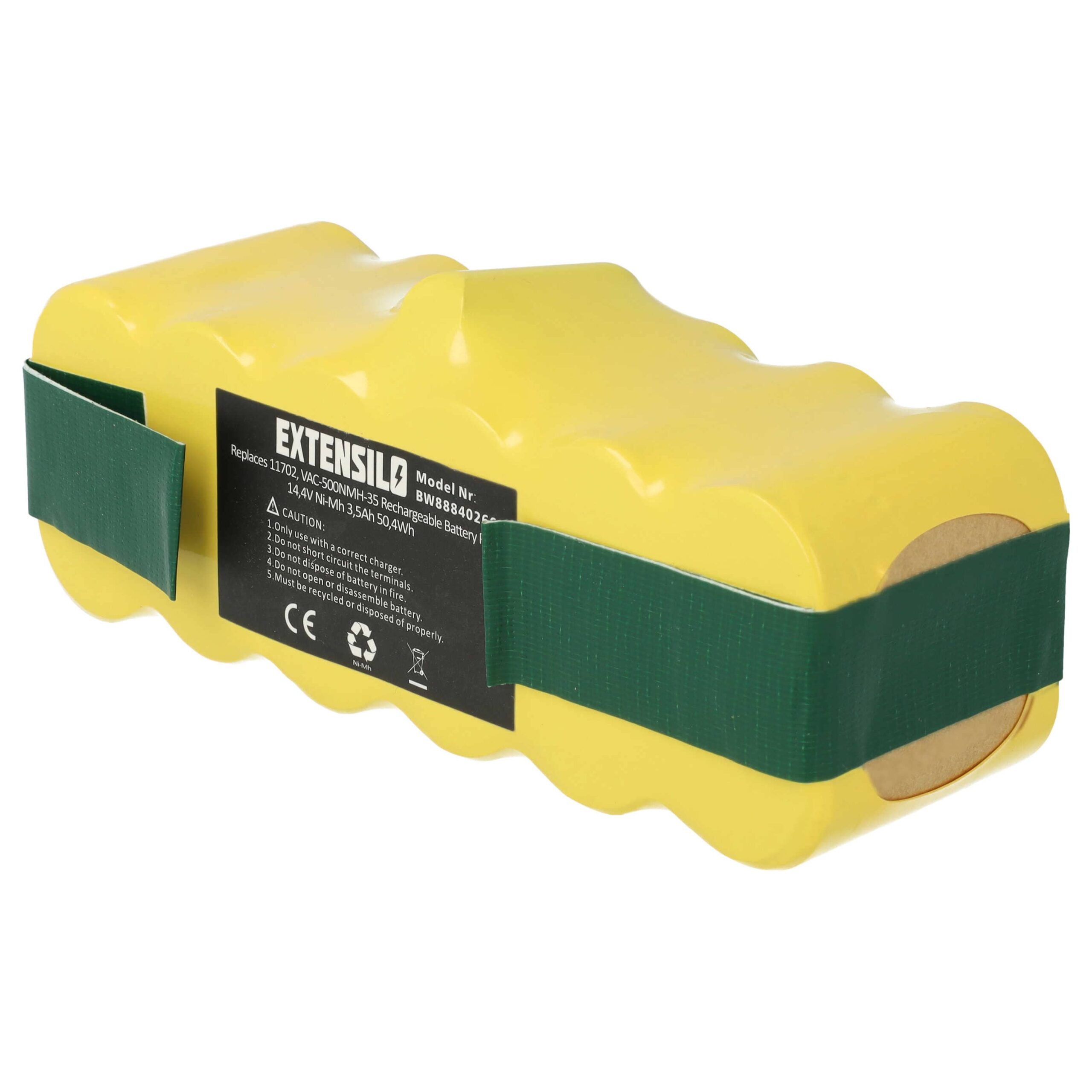 Bateria EXTENSILO 3500mAh 14.4V NiMH para iRobot - Compatível com 80501e, 80601, 11702, 68939, 80501, 855714, 4419696 - Image 3