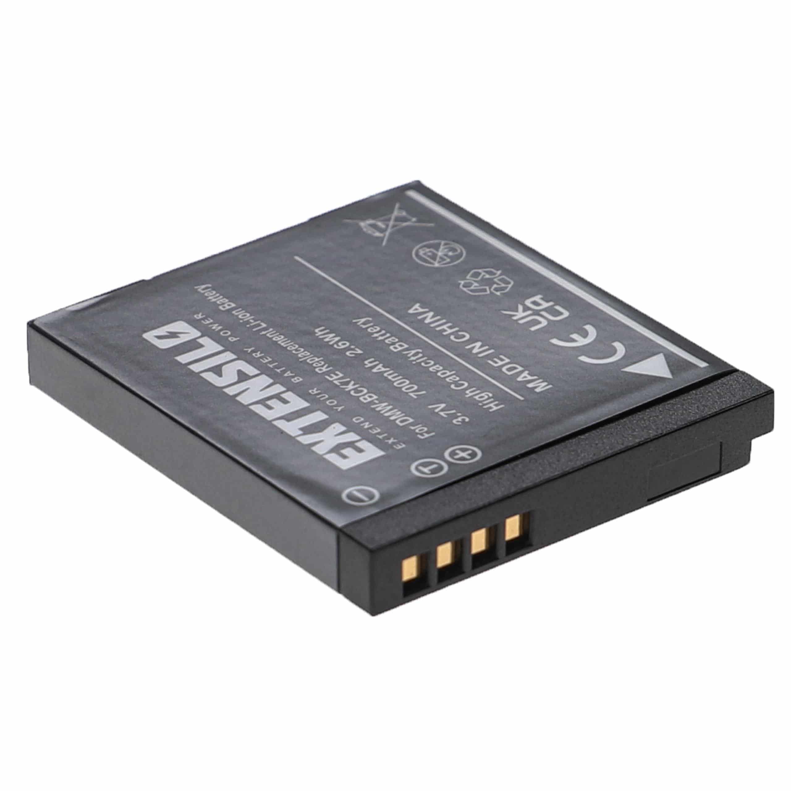 2x Bateria compatível Panasonic NCA-YN101G, NCA-YN101F, DMW-BCK7PP, DMW-BCK7E, DMW-BCK7 - 700mAh, 3.7V, Li-Ion - Image 3