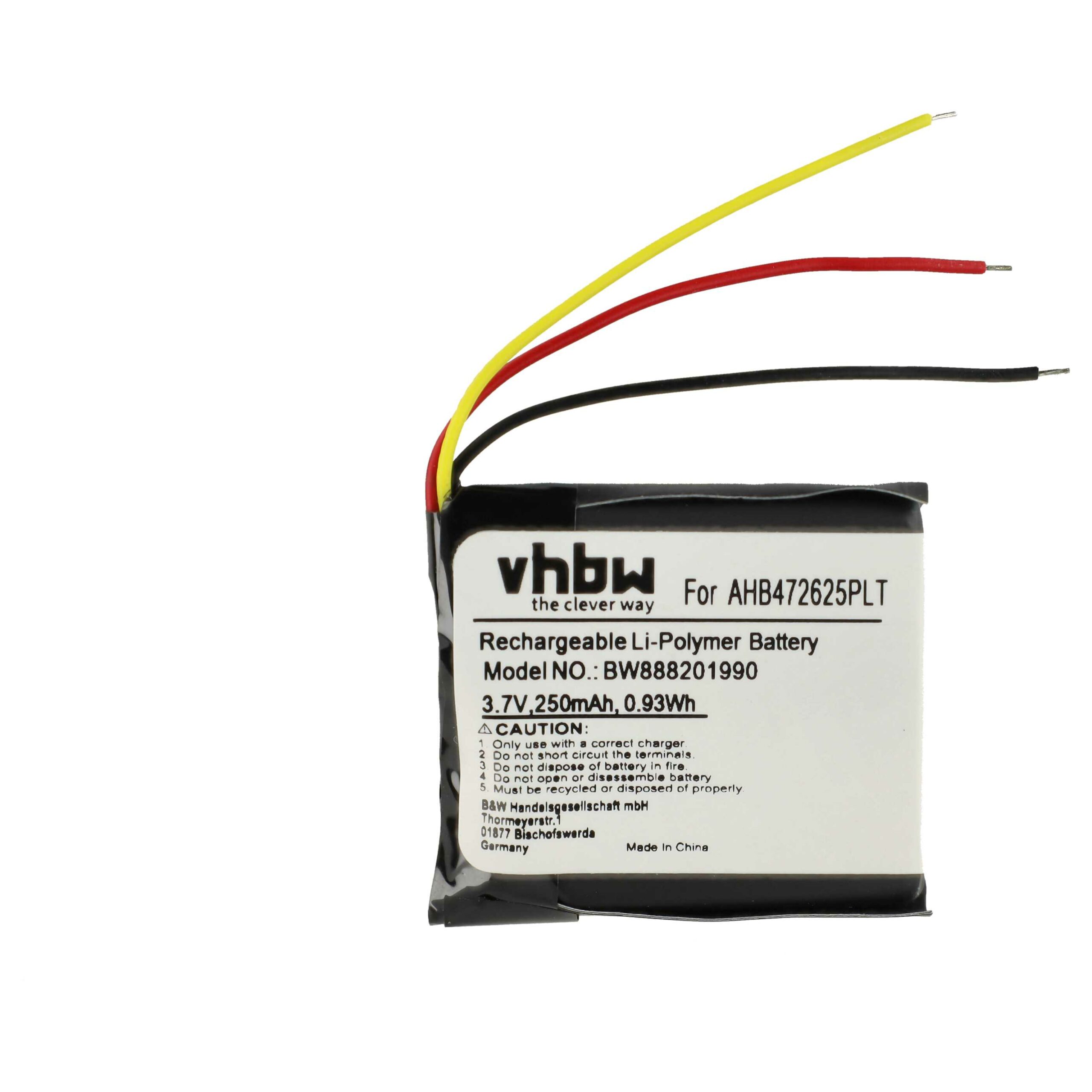 Bateria para Auscultador Wireless Jabra - vhbw CP-GN650, AHB472625PLT, AHB682828PS 250 mAh 3.7 V Li-polymer - Image 3
