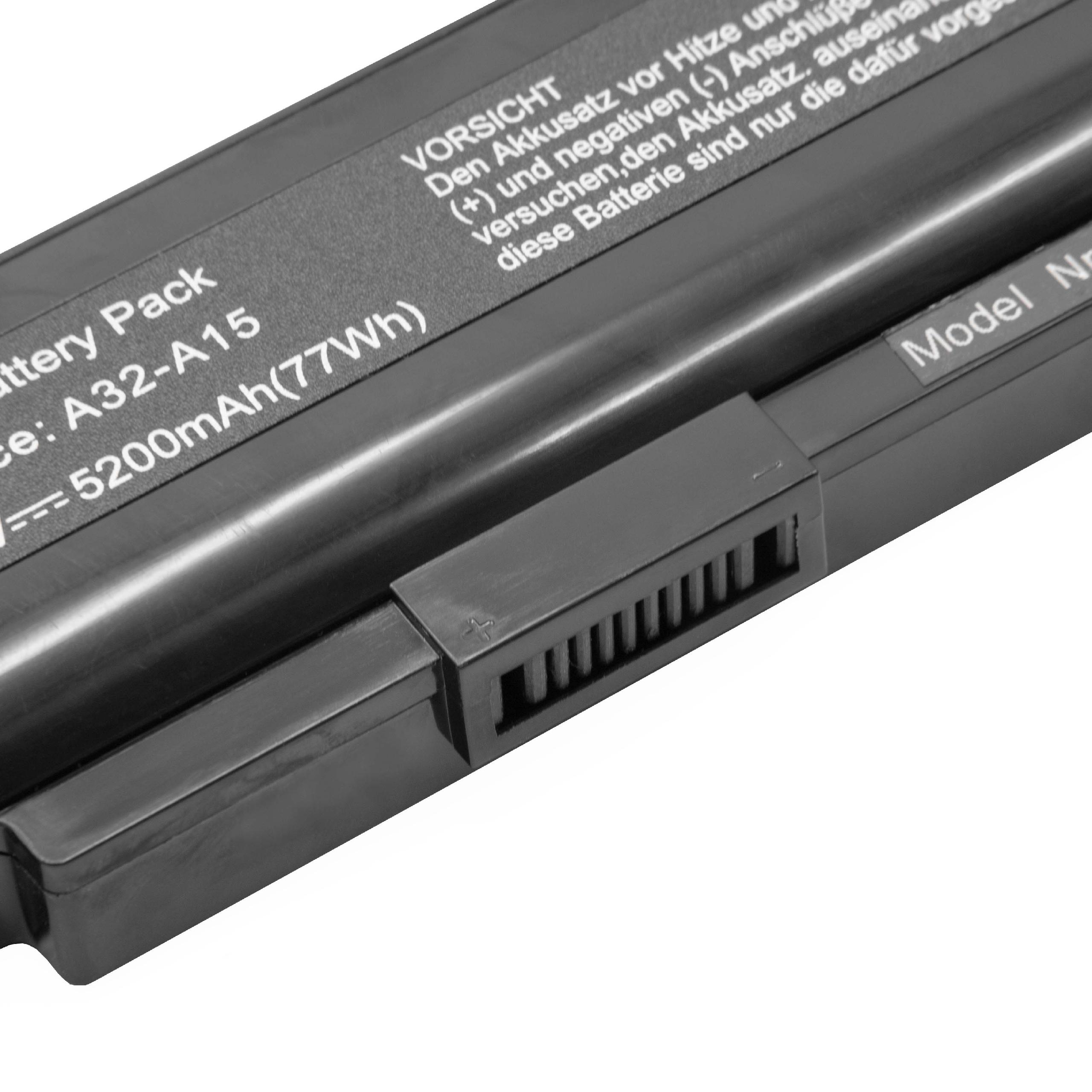 Bateria vhbw para Medion A42-H36, A32-A15, A41-A15, A42-A15 - 5200 mAh 14.8 V Li-Ion