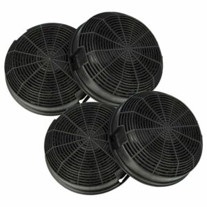 4x Filtro de Carvão Ativado Compatível com AEG 4055046520, 50292969008 para Coifa Privileg - 15,3 cm