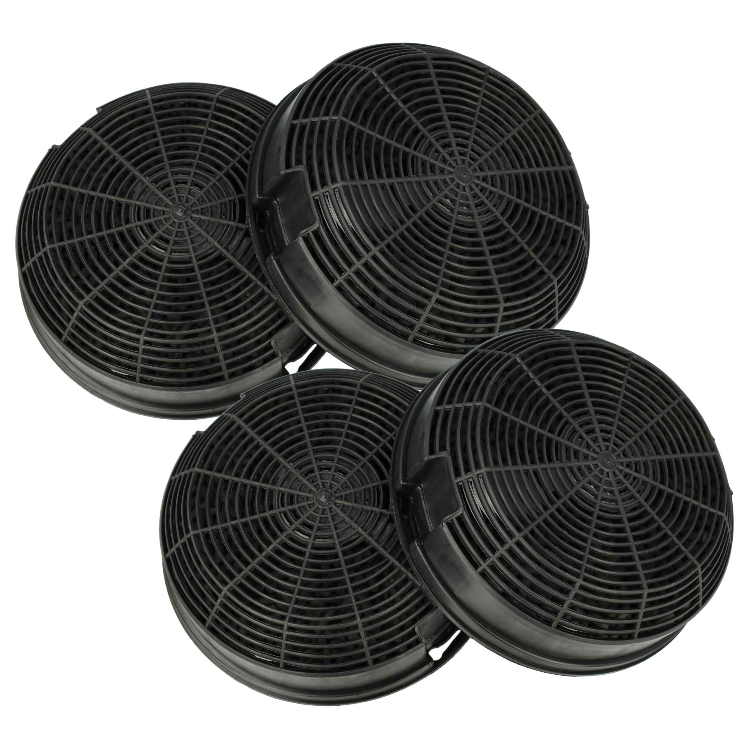 4x Filtro de Carvão Ativado Compatível com AEG 4055046520, 50292969008 para Coifa Privileg - 15,3 cm