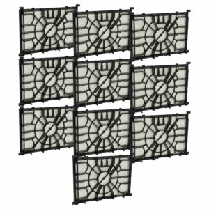 10x Filtro Motor vhbw para Aspiradores Bosch Siemens 577227, 577117, 574727 - 11,2 x 16 cm