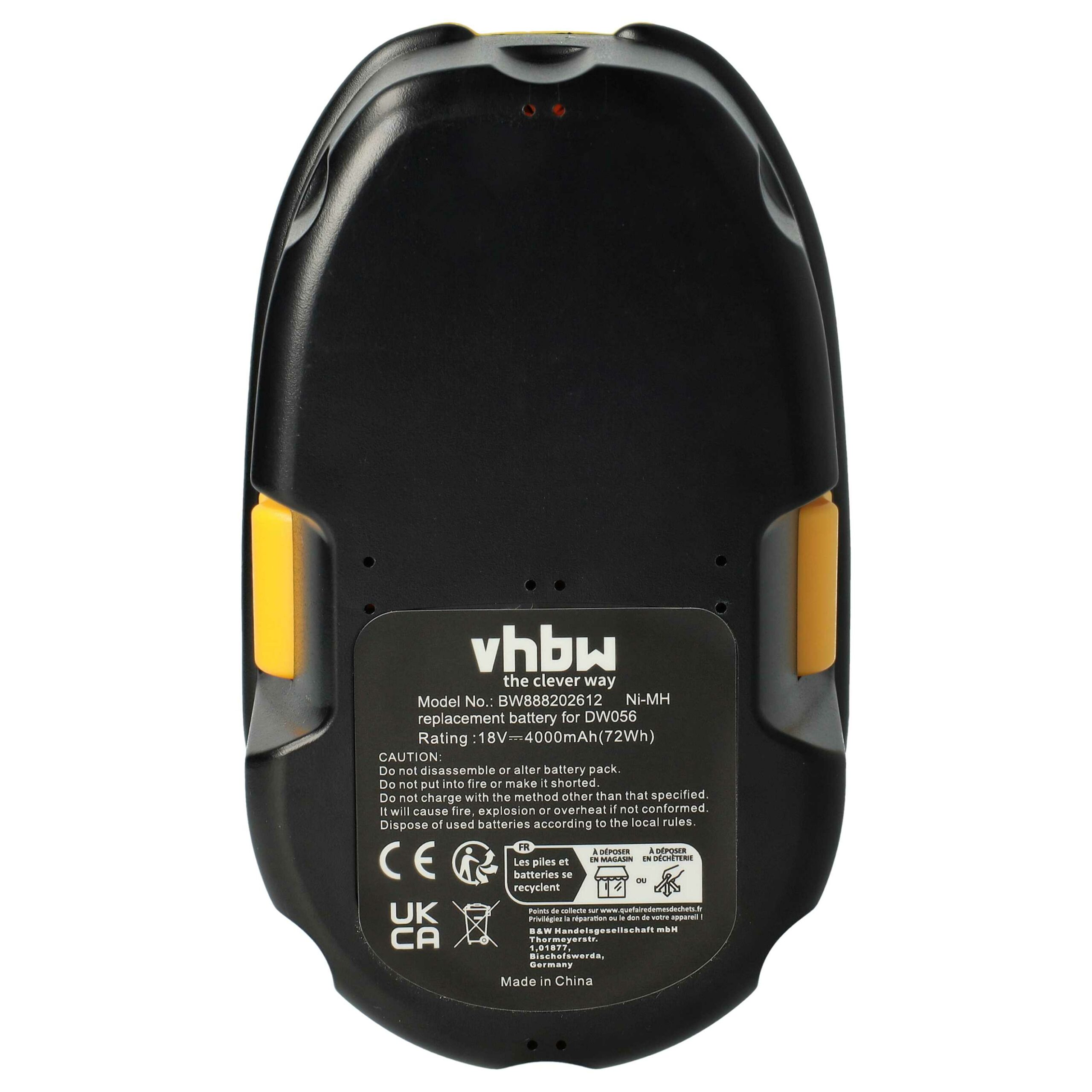 Pack 3 Baterias vhbw para DeWalt DC9096, DE9039, DE9095, DC9099, DE9096 - 4000 mAh, 18 V, NiMH - Image 3