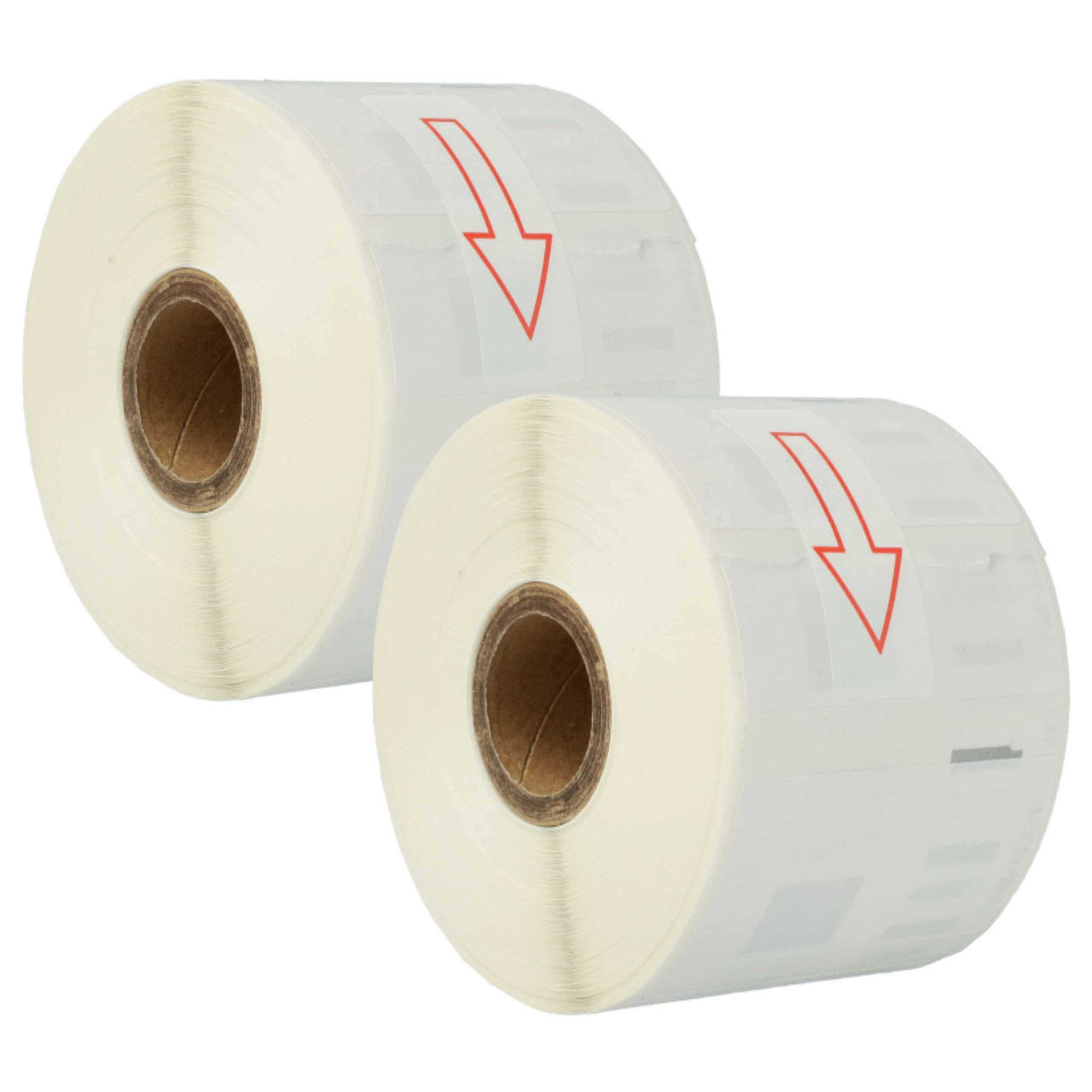 2x Rolo de Etiquetas compatível com Dymo 11354 - 57 mm x 32 mm