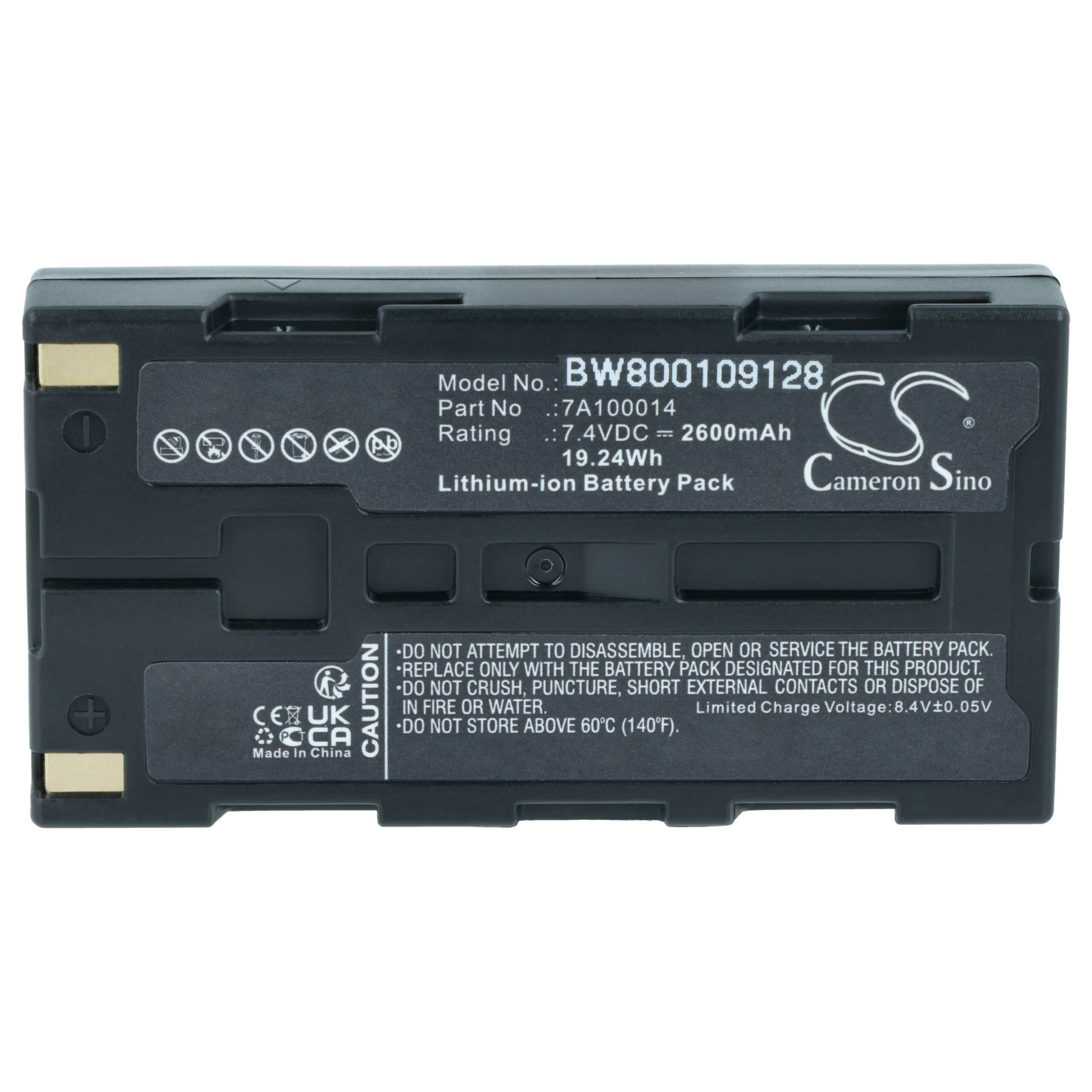 Bateria vhbw para Impressoras Extech ANDES 3, S2500THS, S4500THS - 2600 mAh 7.4 V Li-Ion - Image 3