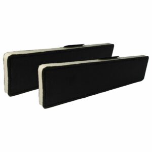 2x Filtro de Carvão Ativado Compatível com Miele 4002515063743 para Coifa - 43 x 10 x 2 cm