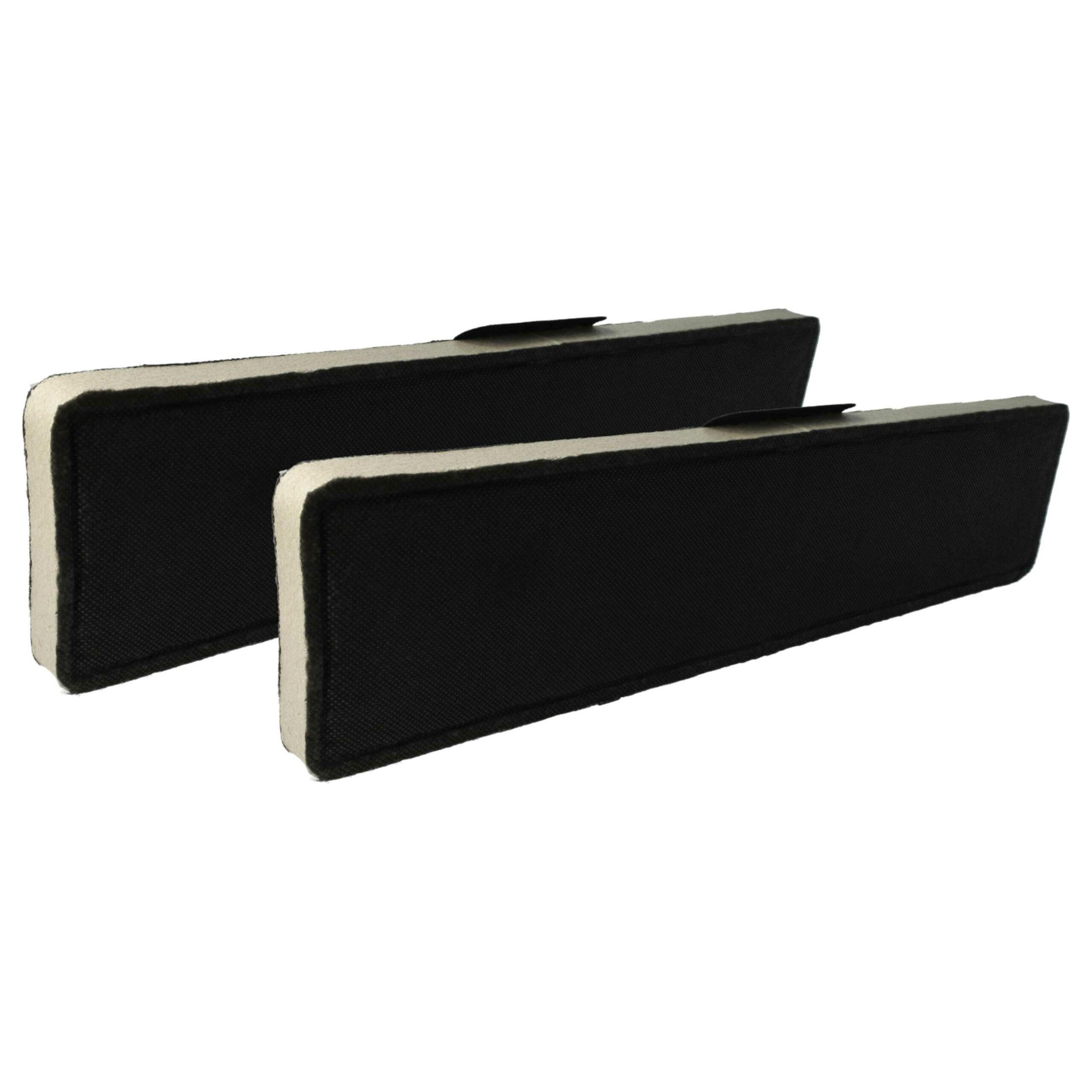 2x Filtro de Carvão Ativado Compatível com Miele 4002515063743 para Coifa - 43 x 10 x 2 cm