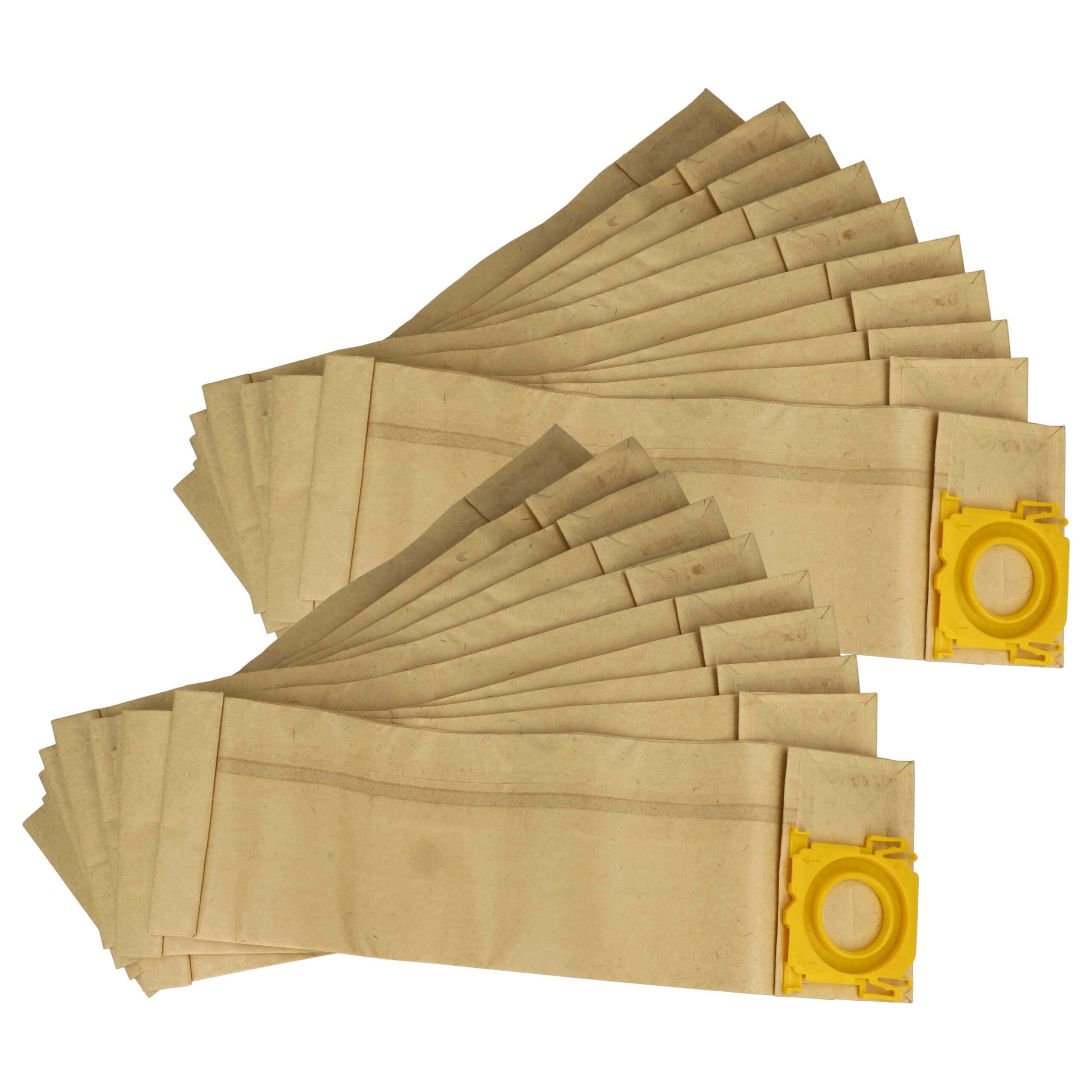20x Sacos para Aspirador Sebo 5093ER, 5093N, 5093LS - vhbw papel